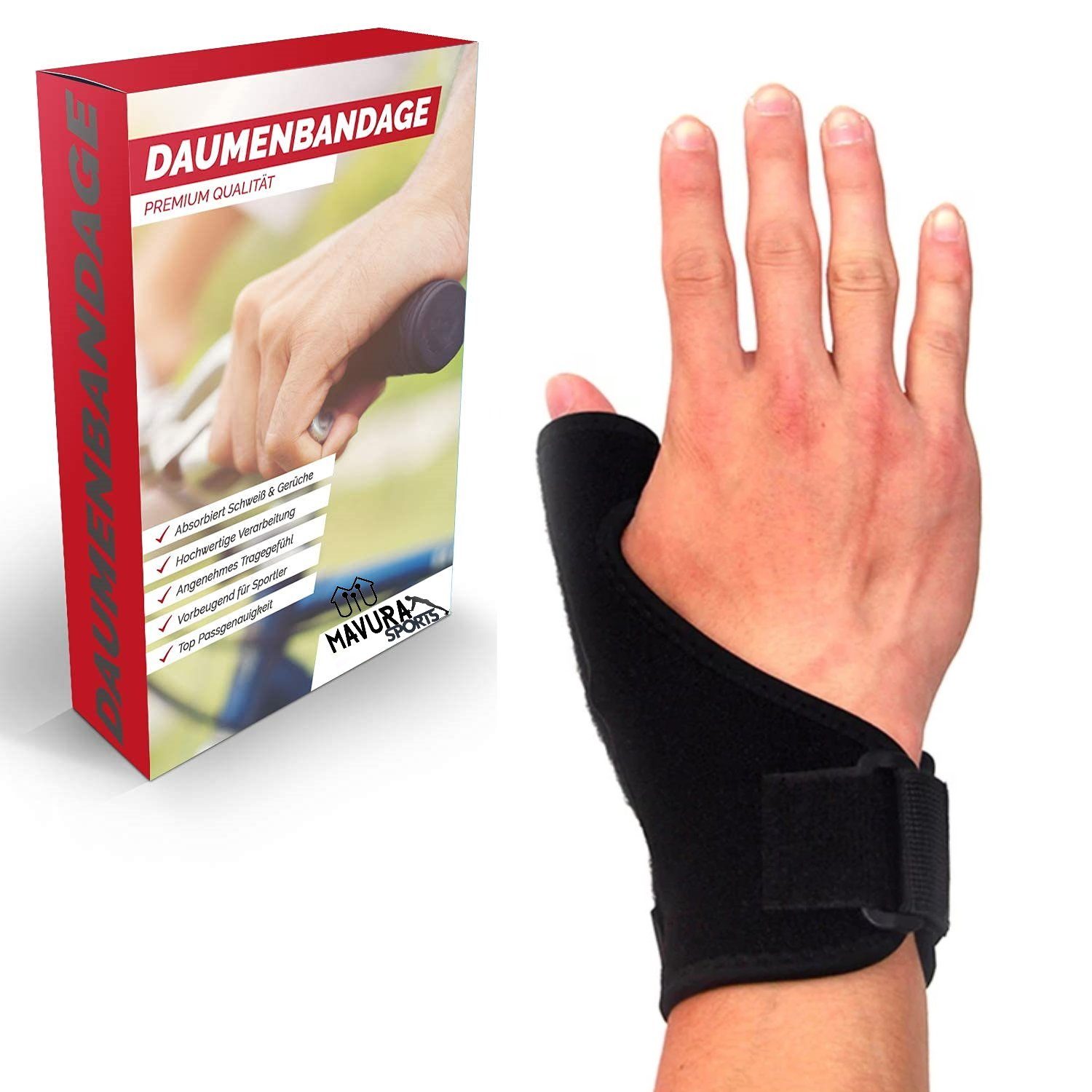 MAVURA Daumenbandage »MAVURASports Universelle Daumen Bandage für