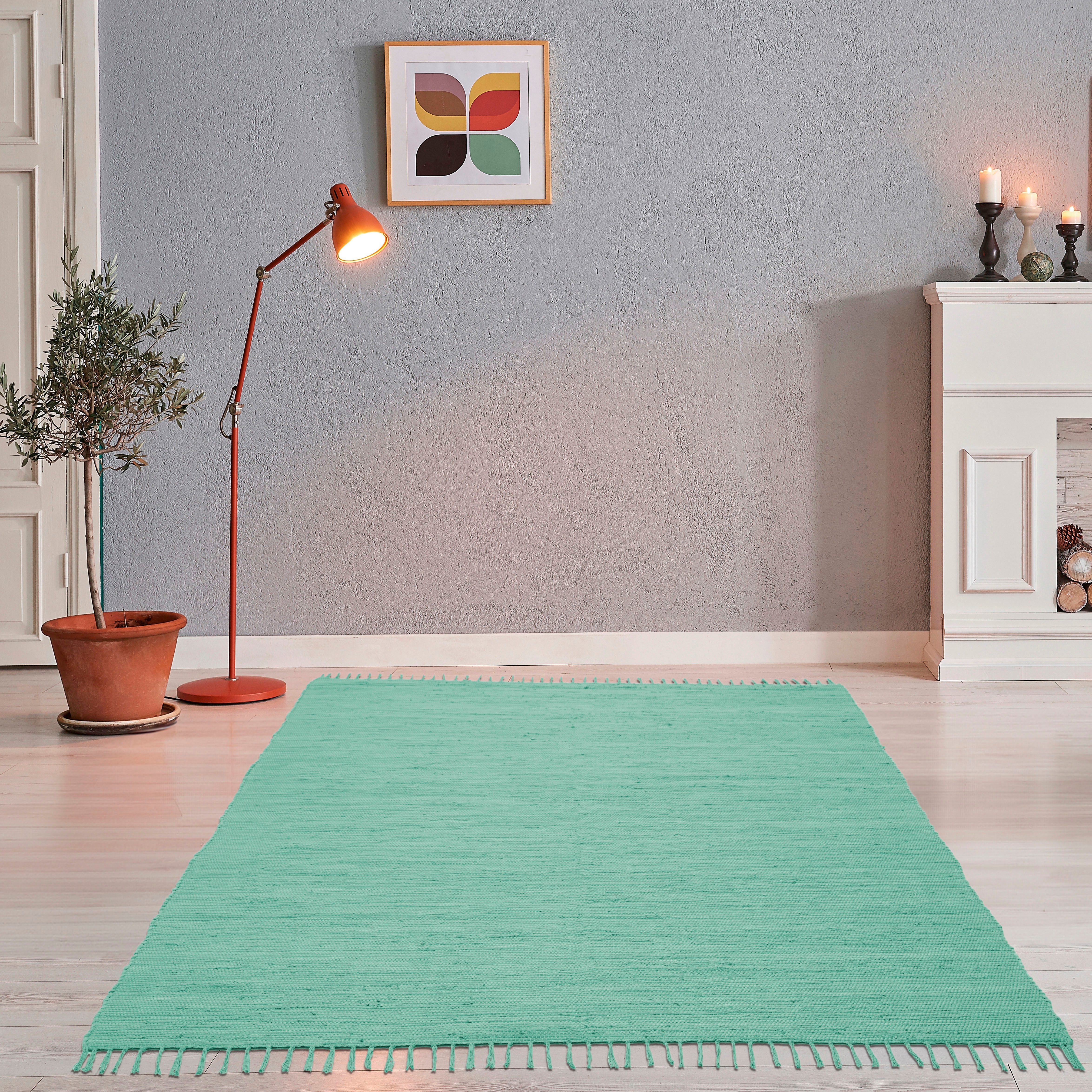 THEKO Teppich Happy Cotton Fleckerl, handgewebt, rechteckig, Höhe: 5 mm, Fl günstig online kaufen