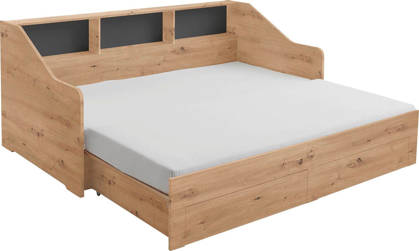 Relita Stauraumbett Rene, ausziehbarer Unterbau und günstig online kaufen