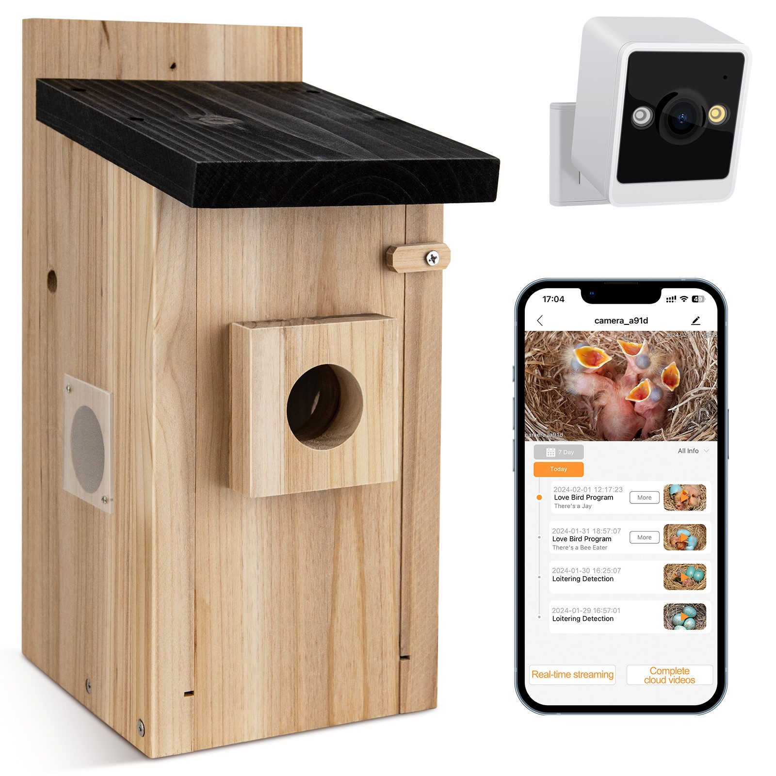 Gotagee Vogelhaus Nistkasten mit Kamera 5 Millionen Pixel Outdoor-Vogelhaus günstig online kaufen