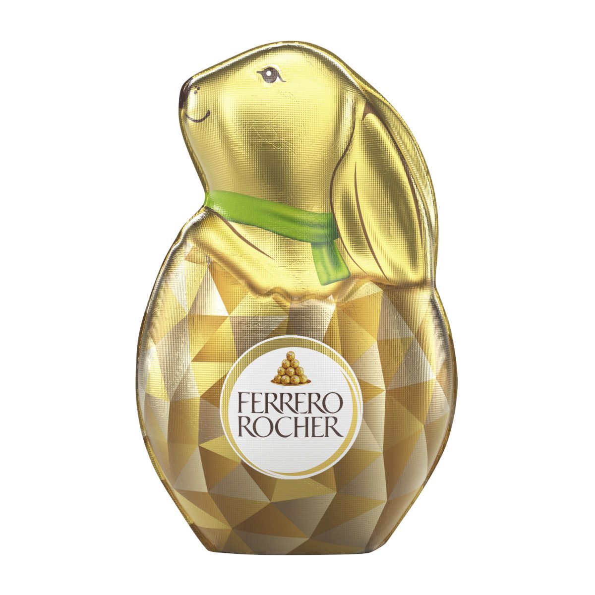FERRERO Schokolade, Ferrero Rocher Osterhase Milchschokoladenhohlkörper Packung 70g