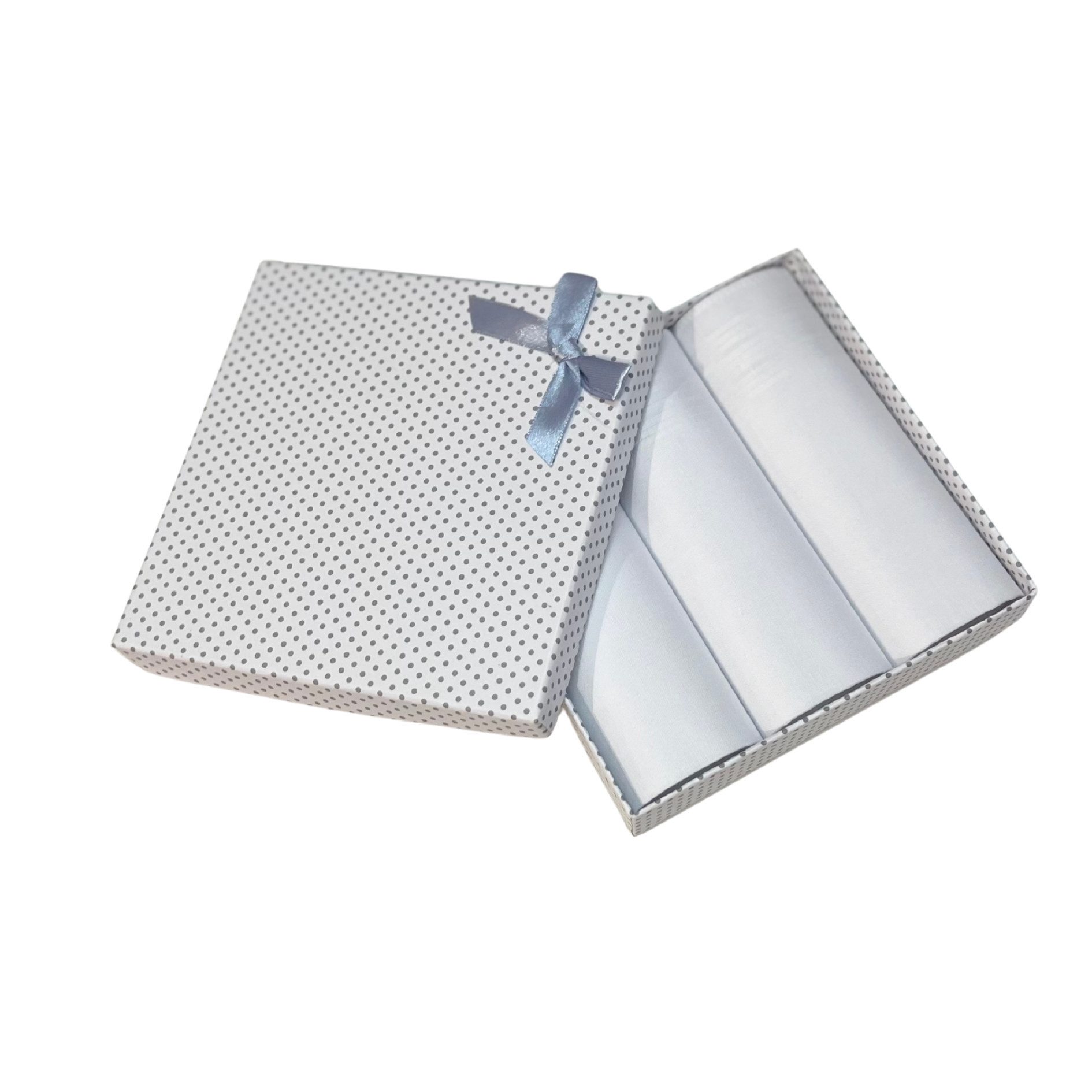 Babymajawelt Taschentuch Stofftaschentücher Set Damen in Geschenk Box weiß CH-616, (Geschenk Set), Reine Baumwolle, Perfekt als Geschenk