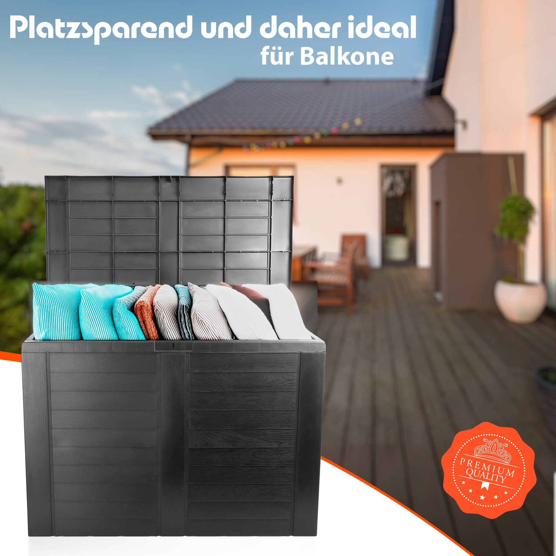 BigDean Gartenbox Auflagenbox Garten 170L mit günstig online kaufen
