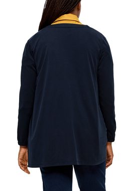 TRIANGLE Langarmshirt Shirtjacke aus Modalmix Logo
