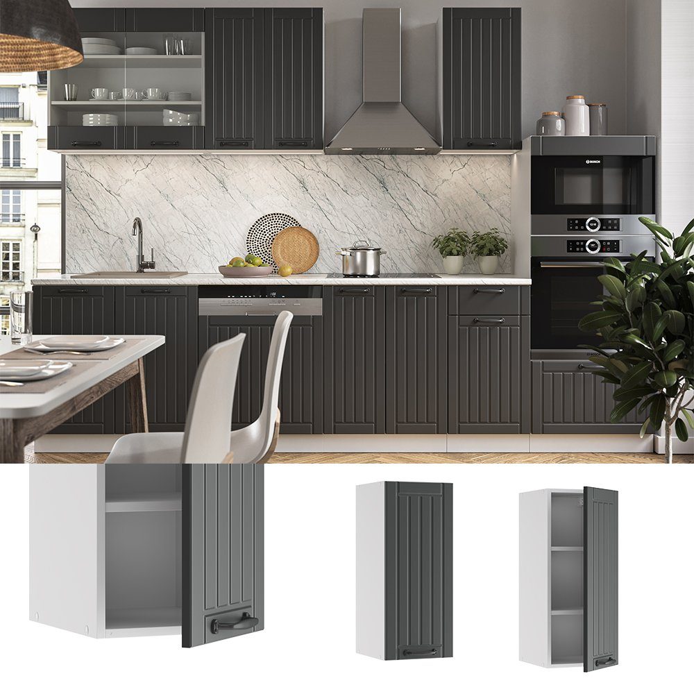 Vicco Hängeschrank Fame-Line, Anthrazit/Weiß, 30 cm günstig online kaufen