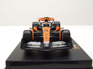 Bburago Modellauto McLaren MCL60 Formel 1 2023 #4 Norris mit Figur Modellauto 1:43 Bburag, Maßstab 1:43