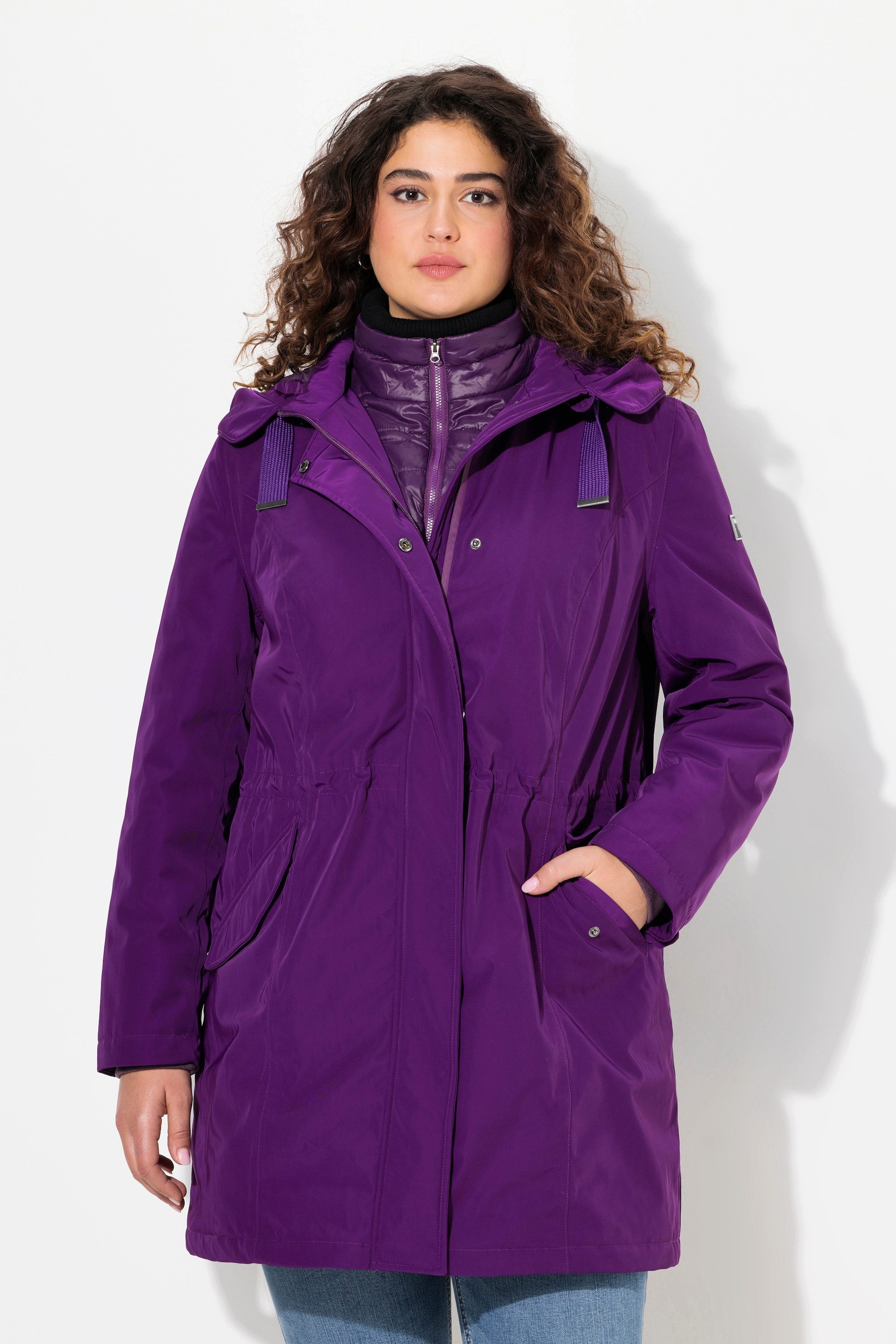 Ulla Popken Wintermantel HYPRAR Performance-Parka Stehkragen günstig online kaufen