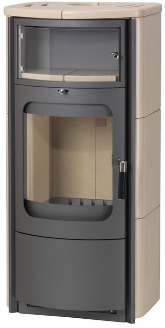 Hark Kaminofen Opera-B, Kachel, 7 kW, Dauerbrand, Teefach mit Glastür