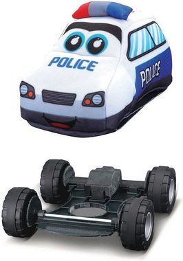 bbJunior Spielzeug-Auto My First Soft Car Polizei Auto (13cm, blau-weiß), Weicher Stoff und einfach zu reinigen