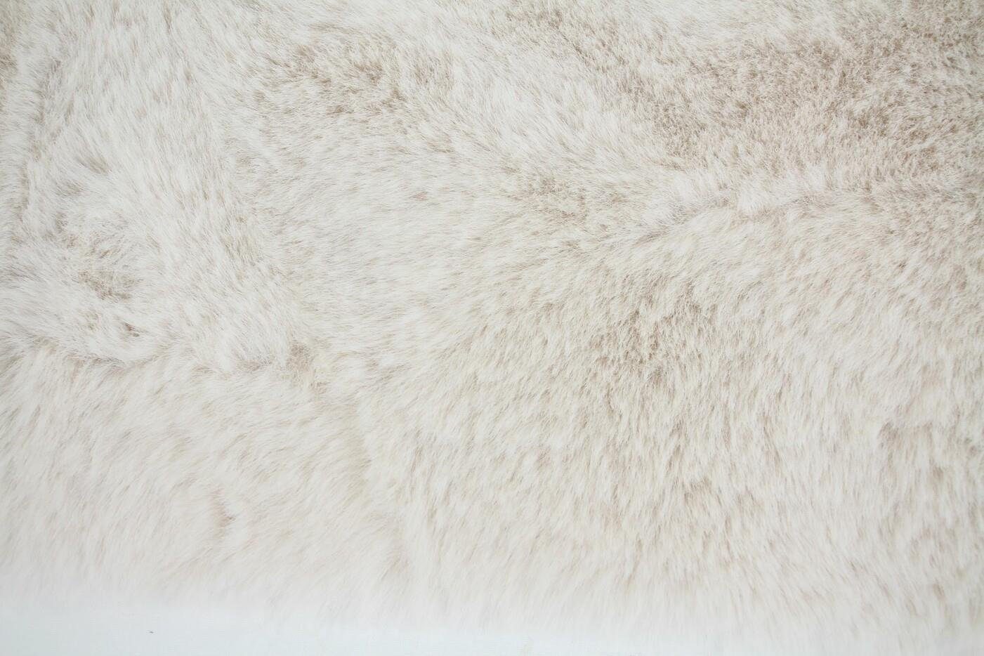 Home-trends24.de Tischläufer Creme Fell Kunstfell Tischdeko Tischdecke Deko Weihnachten – Bild 4 von 4