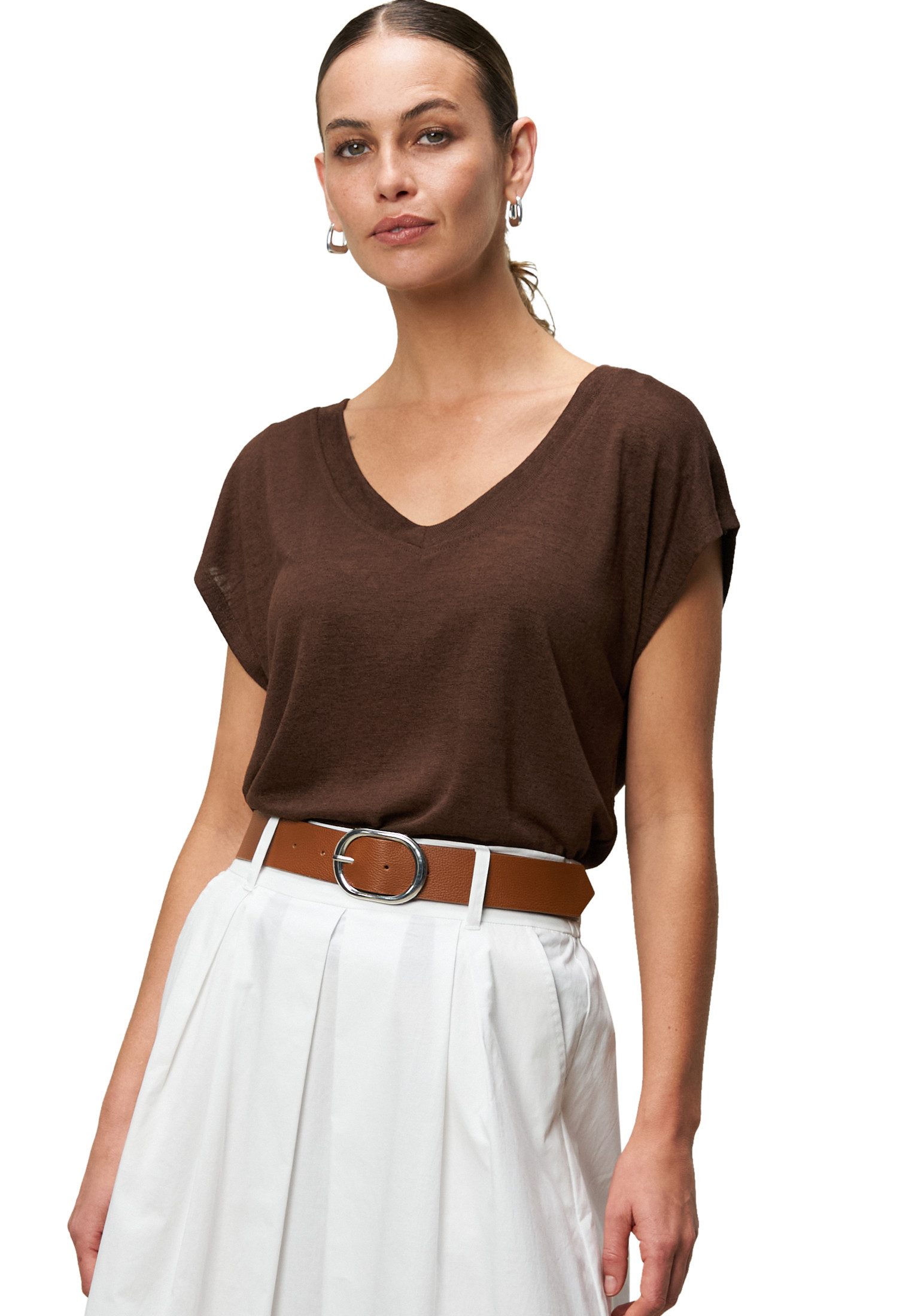 Zero T-Shirt zero Sommer-T-Shirt mit V-Ausschnitt günstig online kaufen