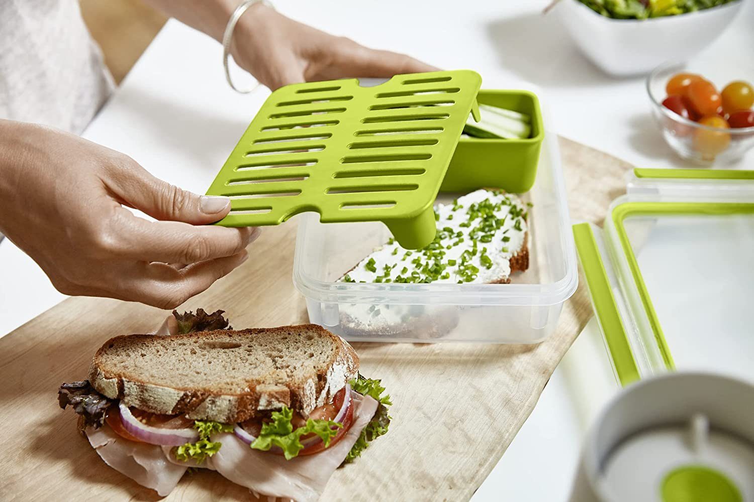 Frischhaltedose Emsa Clip&Go Brunchbox 1,2 L Frühstücksdose Vorratsdose Brotbox