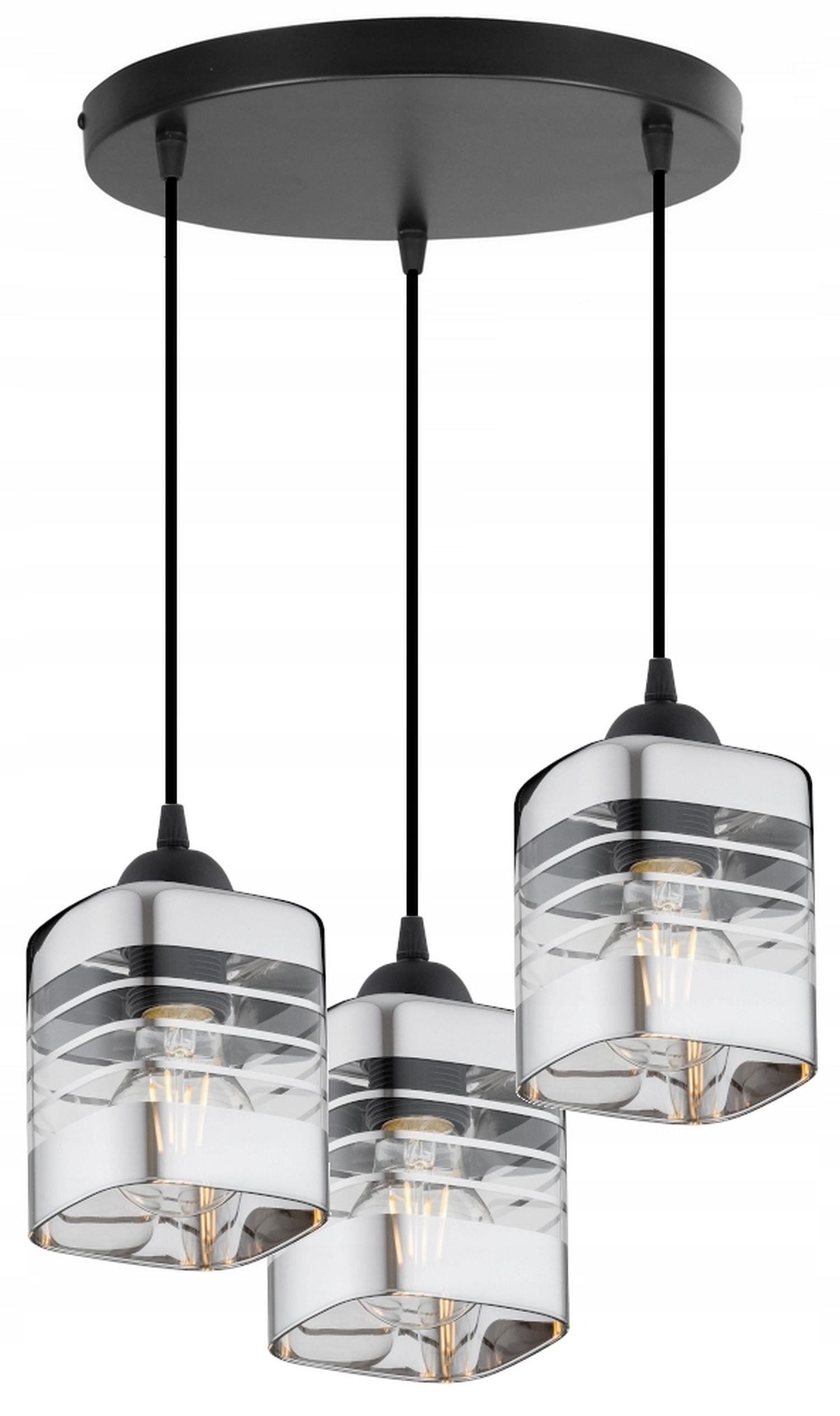 Licht-Erlebnisse Pendelleuchte MILAN, ohne Leuchtmittel, H: max. 90 cm B: 30 cm E27 Modern