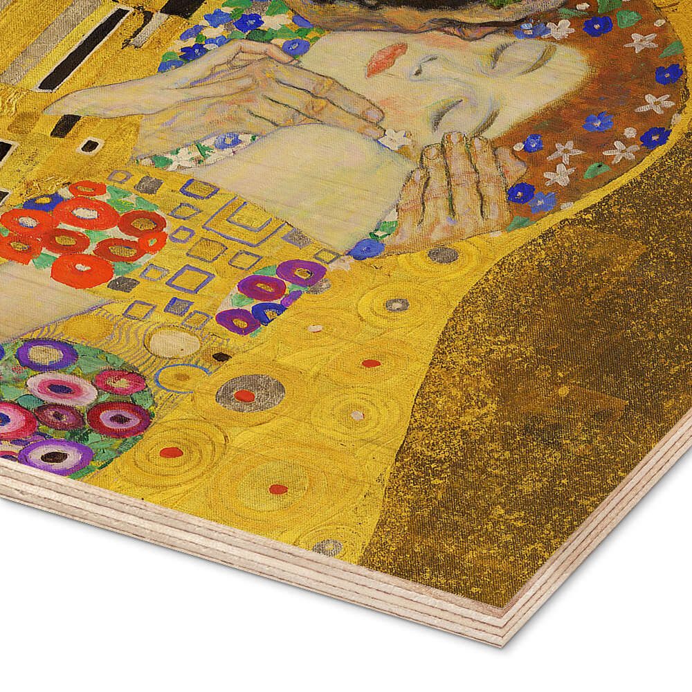 Posterlounge Wandbild Der Kuss (Detail) III, Gustav Klimt, erhältlich als Poster, Leinwandbild, Wandsticker oder Acrylglasbild