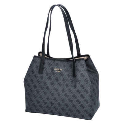 Guess Umhängetasche GUESS Damen Shopper Vikky II Coal (1-tlg)