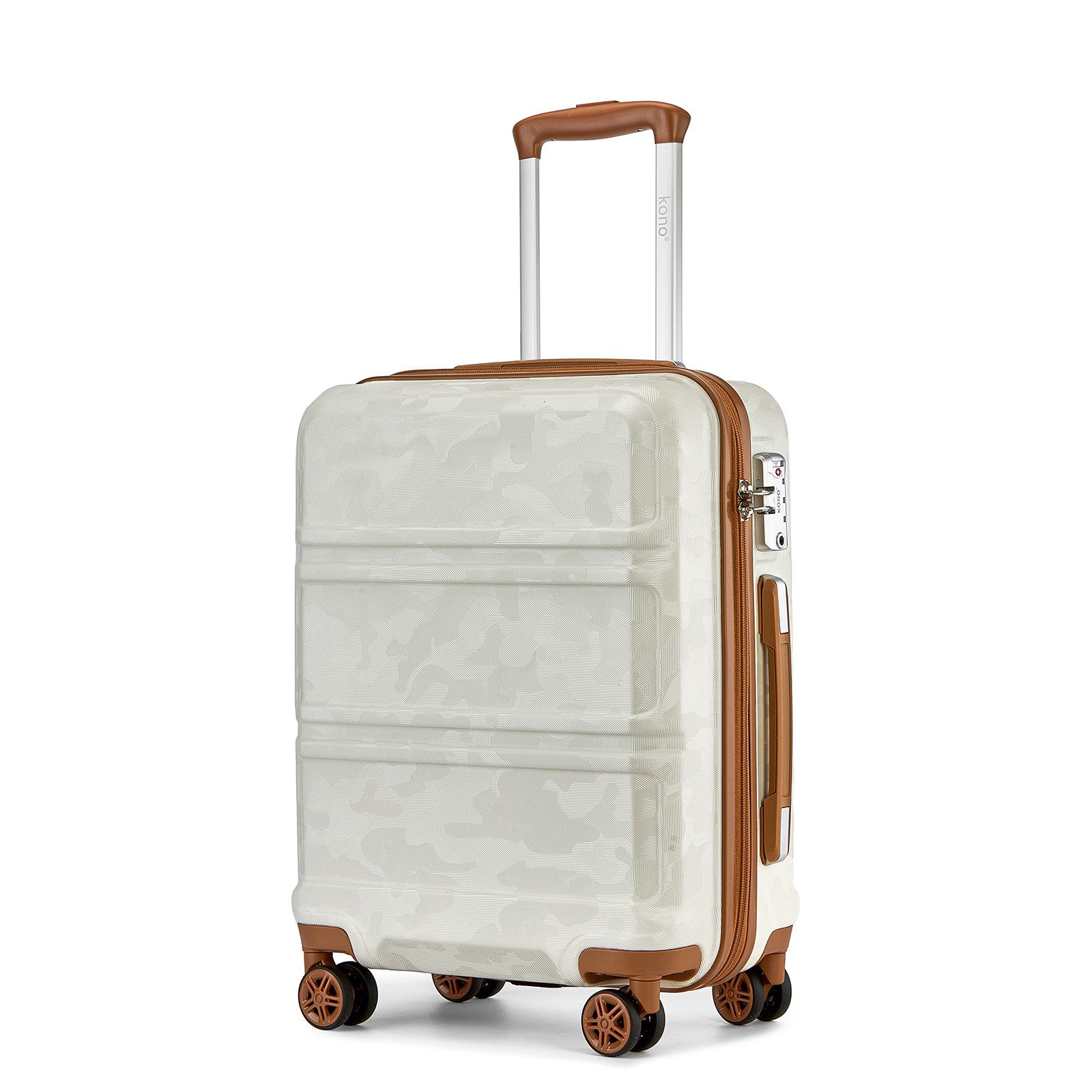 KONO Hartschalen-Trolley mit TSA-Schloss - Reisekoffer günstig online kaufen
