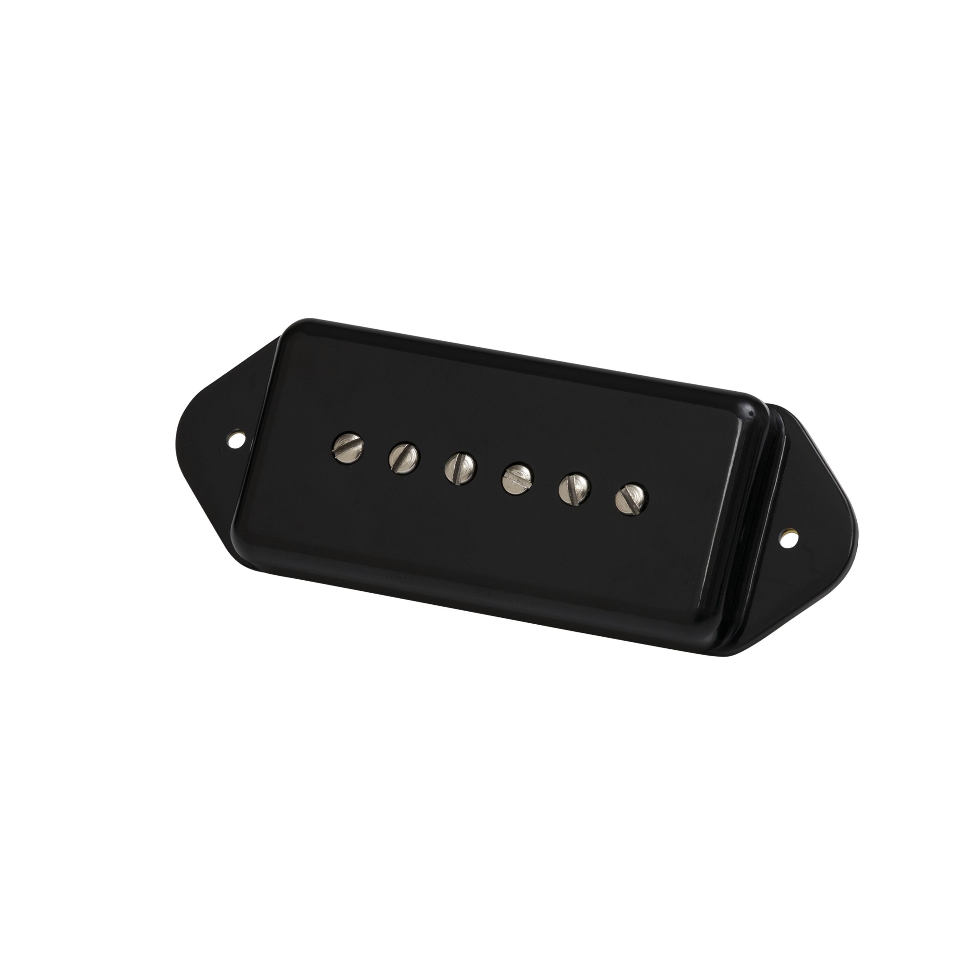 Gibson Tonabnehmer, (E-Gitarre Tonabnehmer, P90), P-90 Dogear Black Cover - P90 Tonabnehmer für Gitarren