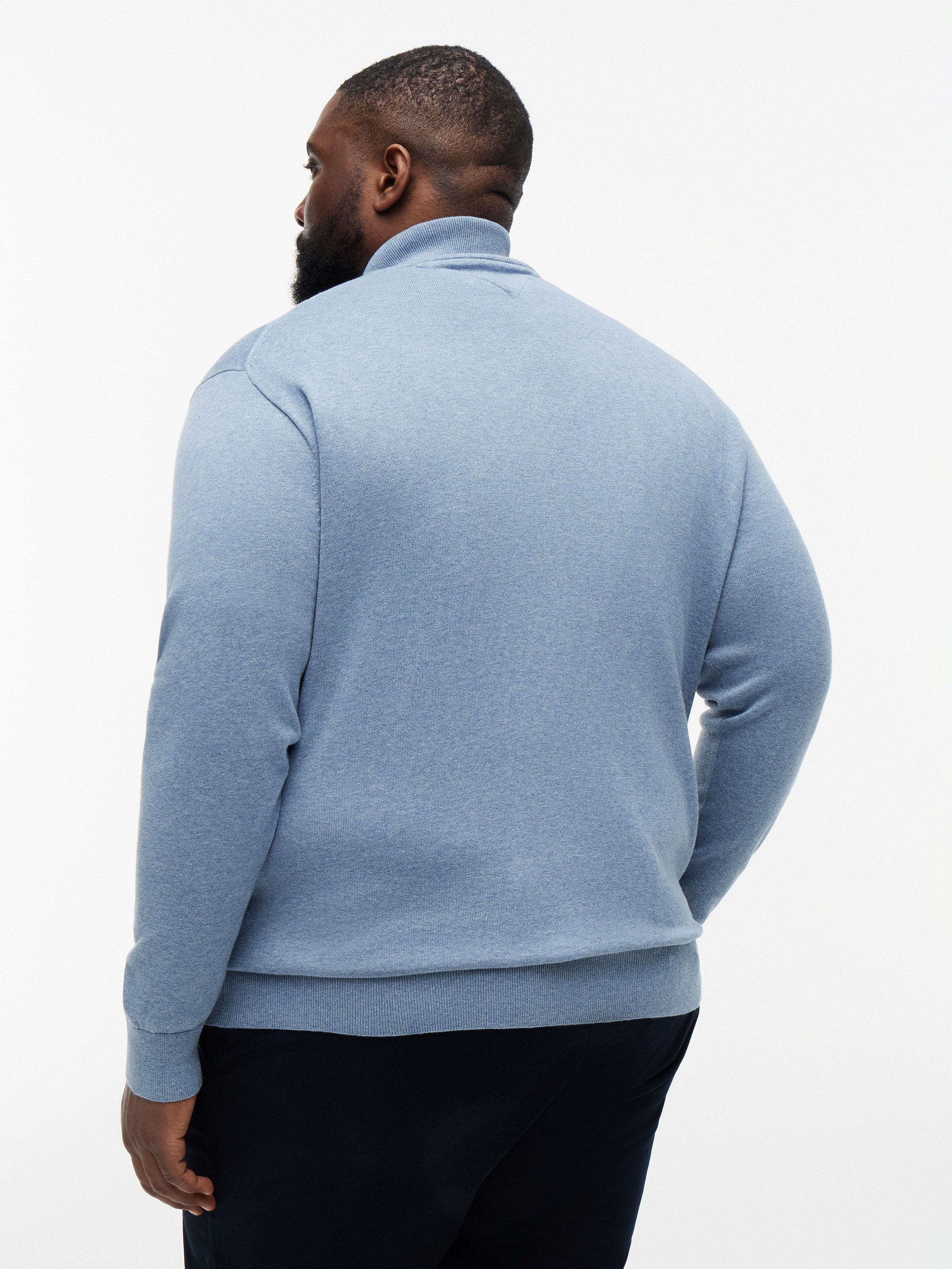 Tommy Hilfiger Big & Tall Strickjacke BT-ESSENTIAL COTTON ZIP THRU-B Großen Größen