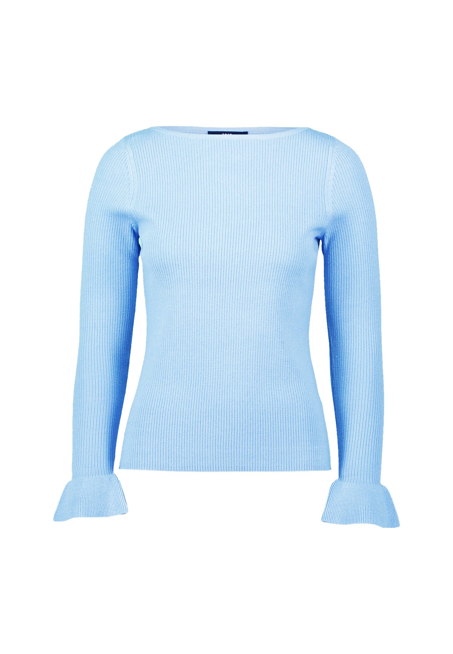 Zero Strickpullover Damen mit Volants am Ärmel (1-tlg) Volant