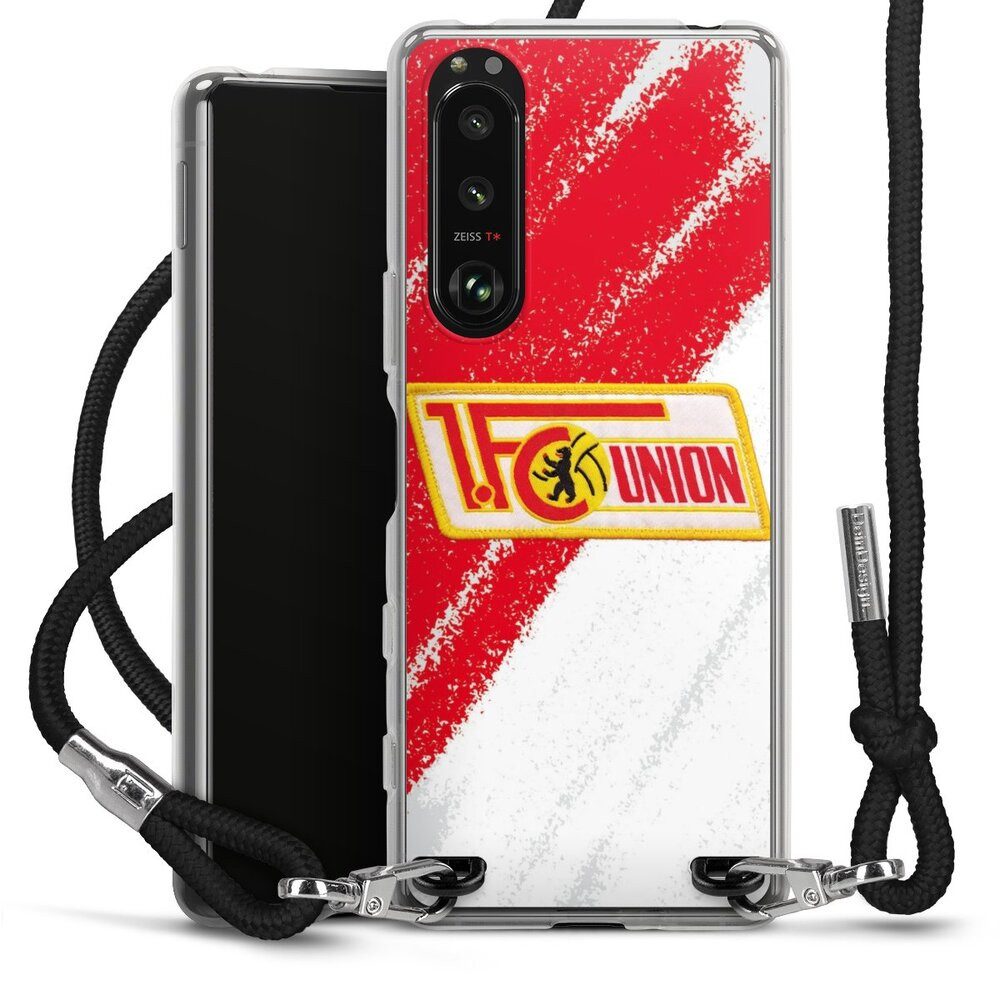 DeinDesign Handyhülle Offizielles Lizenzprodukt 1. FC Union Berlin Logo, Sony Xperia 5 III Handykette Hülle mit Band Case zum Umhängen