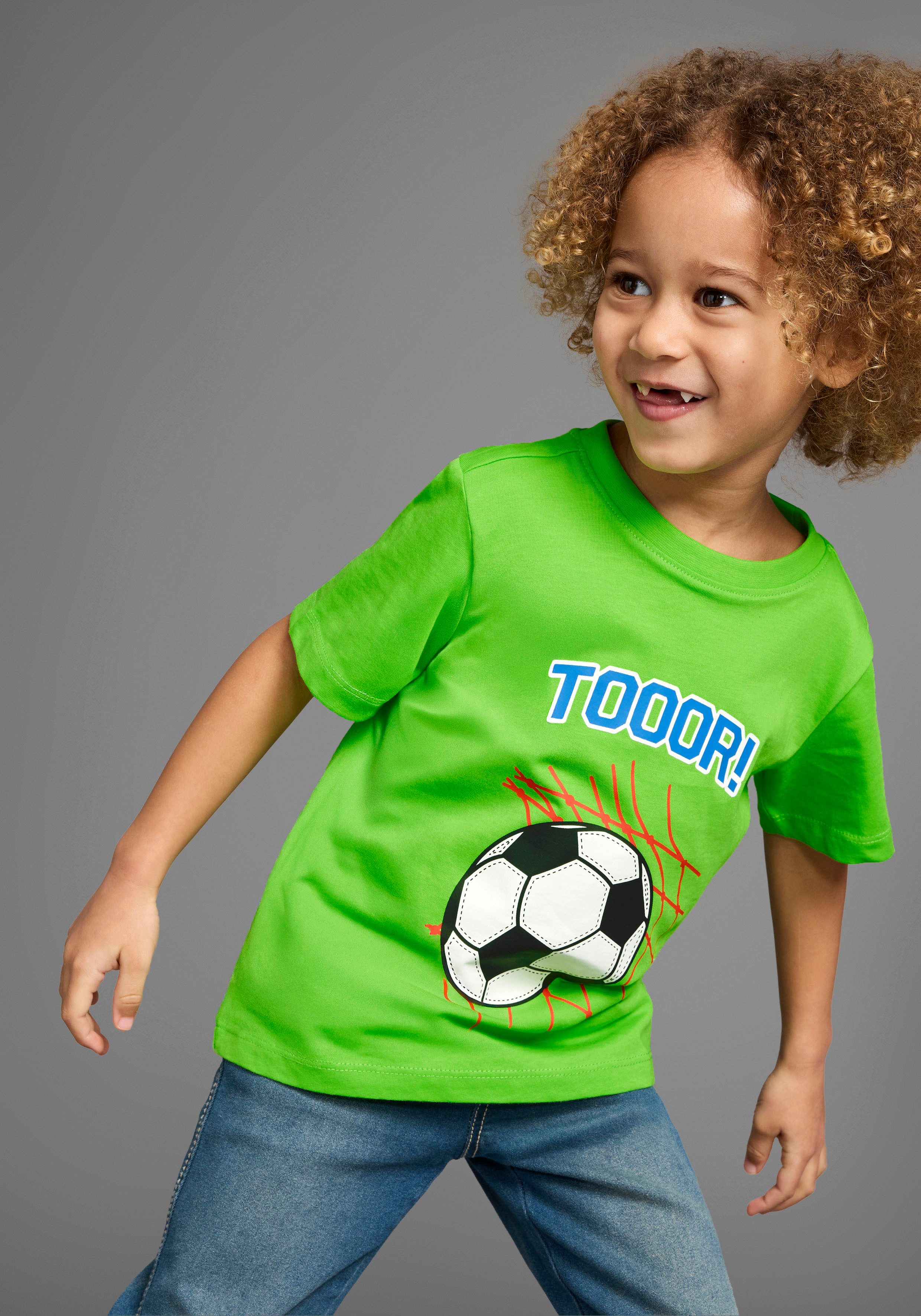 KIDSWORLD T-Shirt Fußball-Print: TOOOR Kurzarm, Basic-Passform, mit Statements/Sprüchen