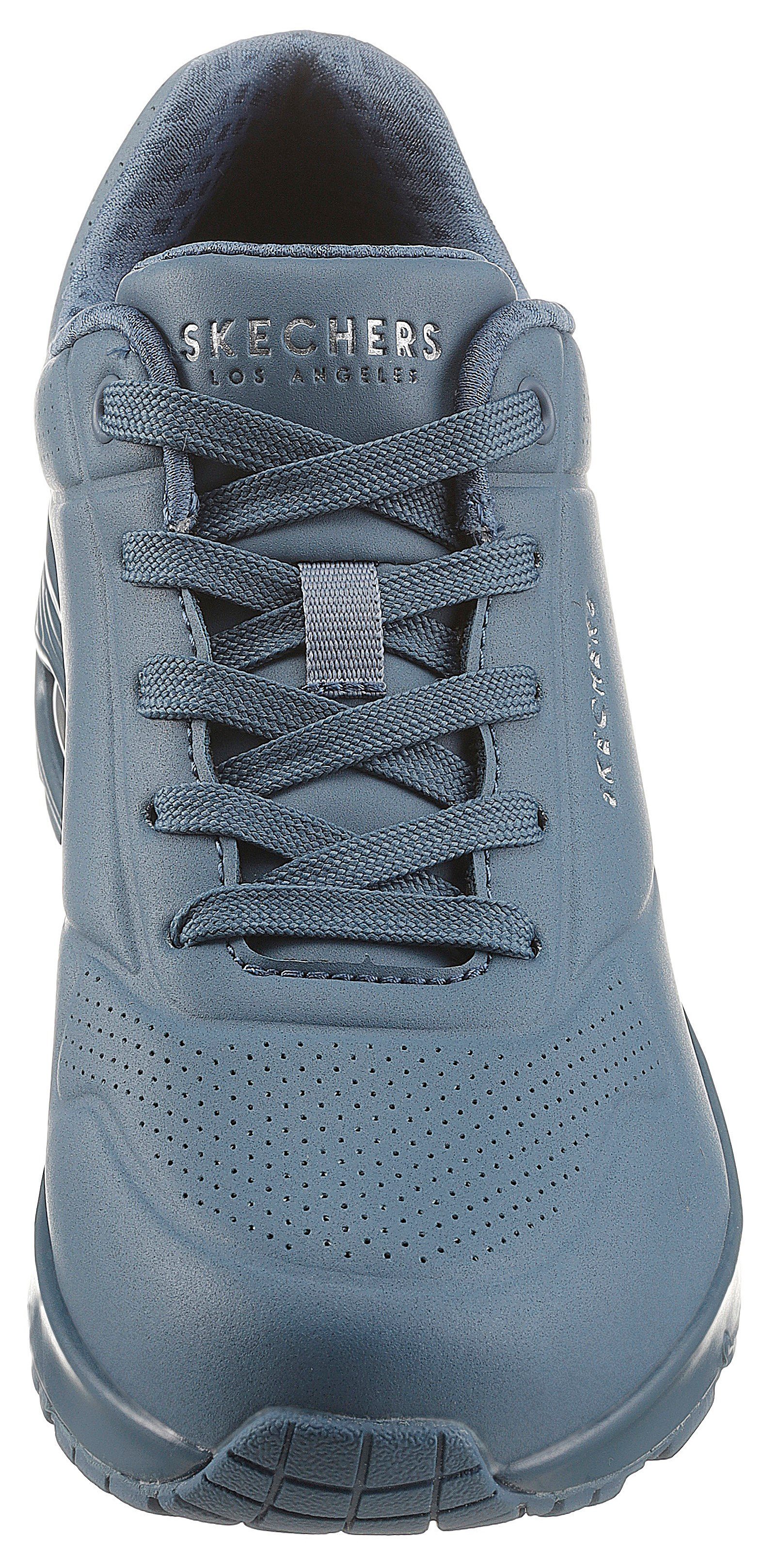 Skechers Uno - Stand on Air Wedgesneaker Freizeitschuh, Halbschuh, Schnürschuh mit feiner Perforation – Bild 4 von 5