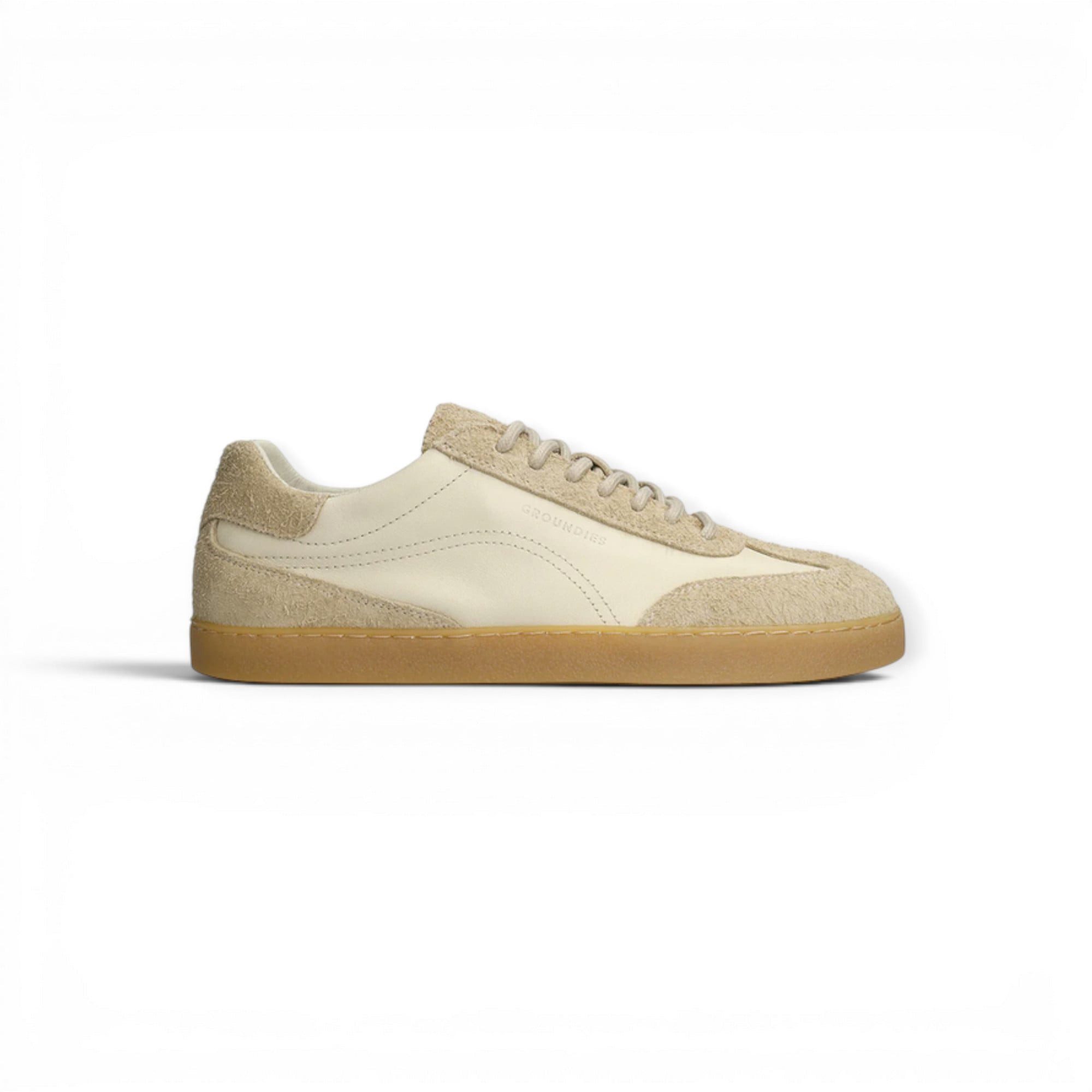 GROUNDIES Panama Soft (Zero Drop, breite Zehenbox) beige/cream Damen Sneaker