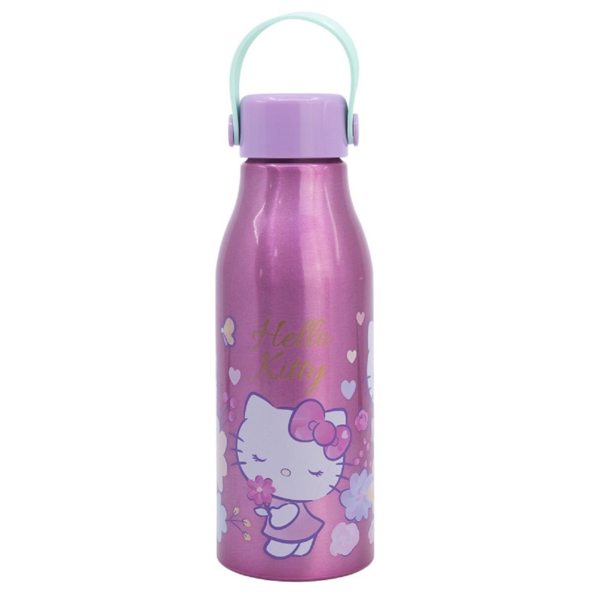 Hello Kitty Trinkflasche Hello Kitty Aluminium Flasche 760ml Ideal für junge Abenteurer