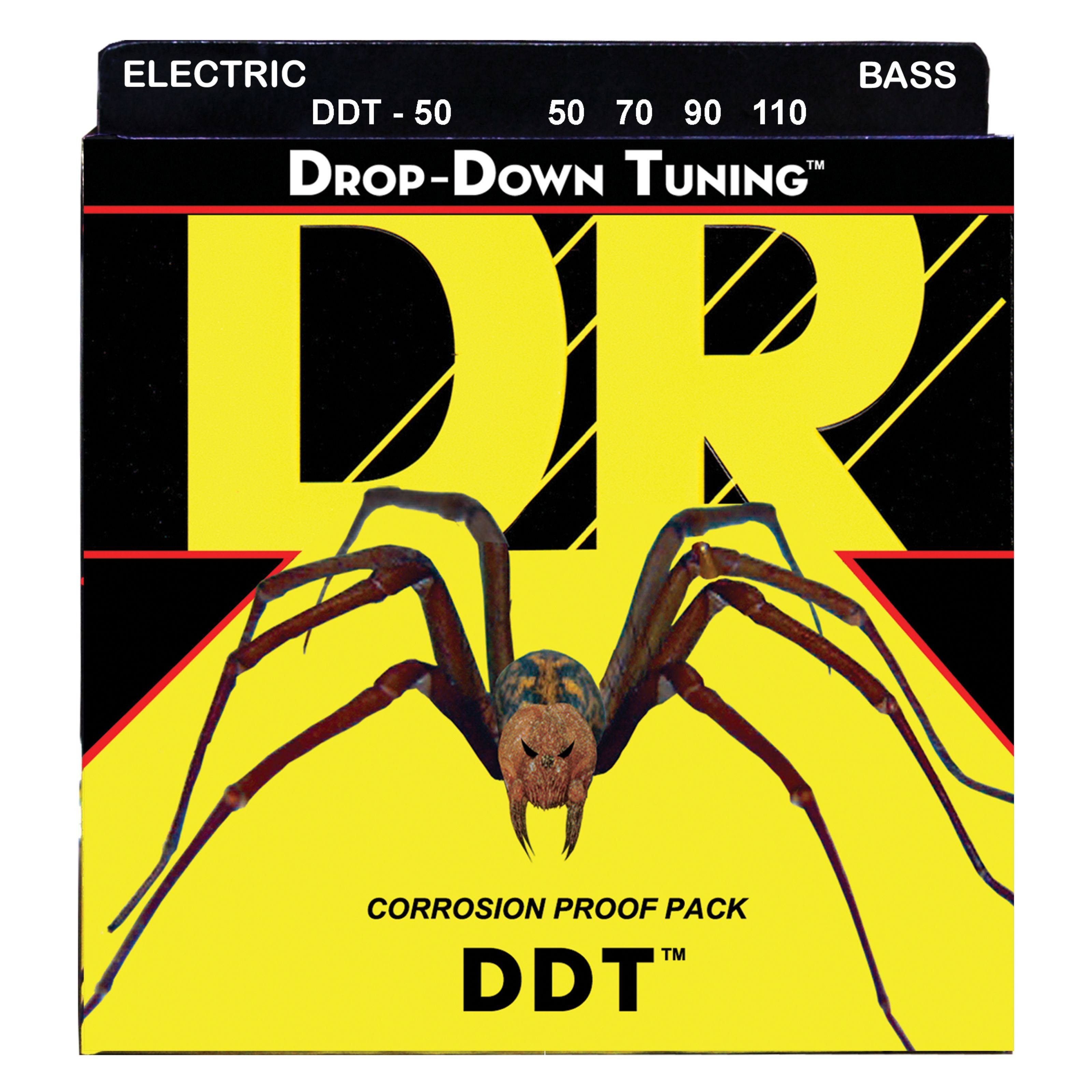 DR Saiten, 4er Bass 50-110 op-Down Tuning DDT-50 - Saitensatz für 4-Saiter
