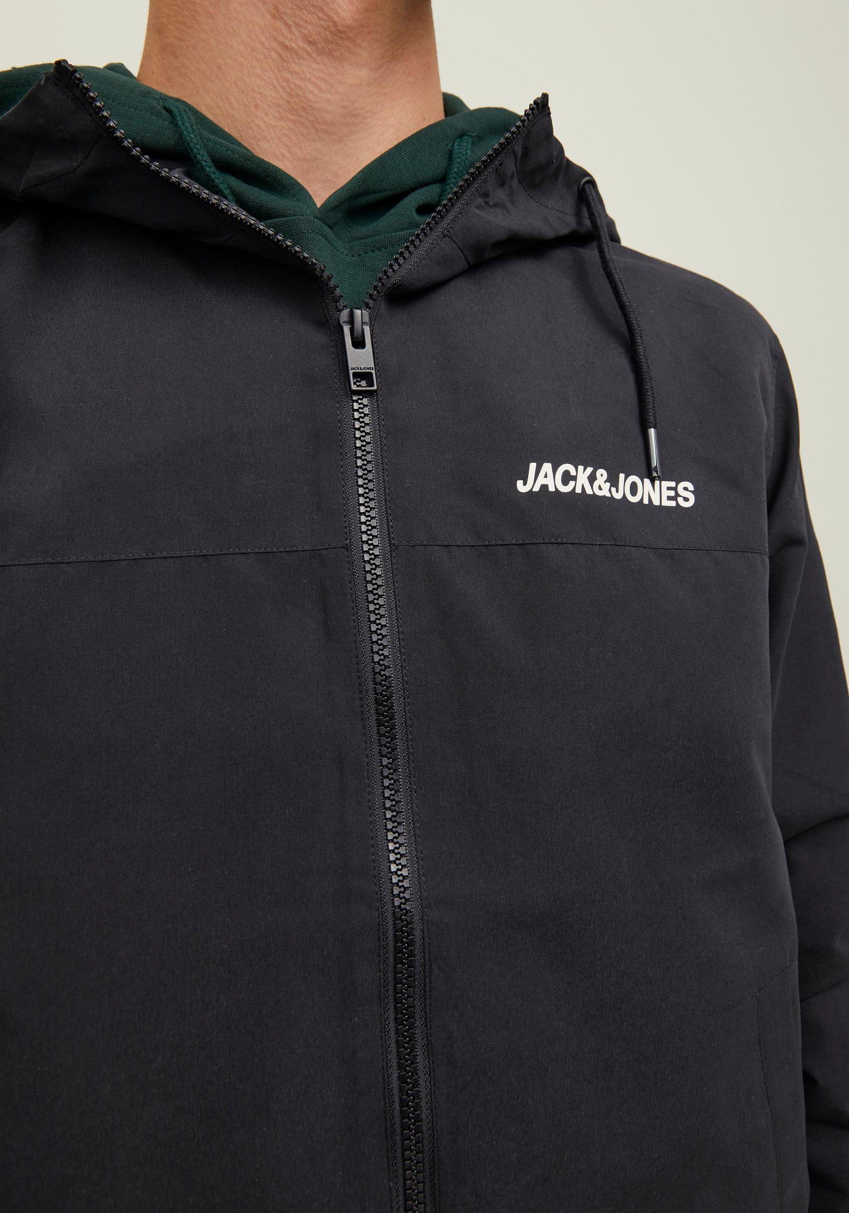Jack & Jones Blouson JJERUSH mit Kapuze Kunstfaser, regular fit – Bild 4 von 5