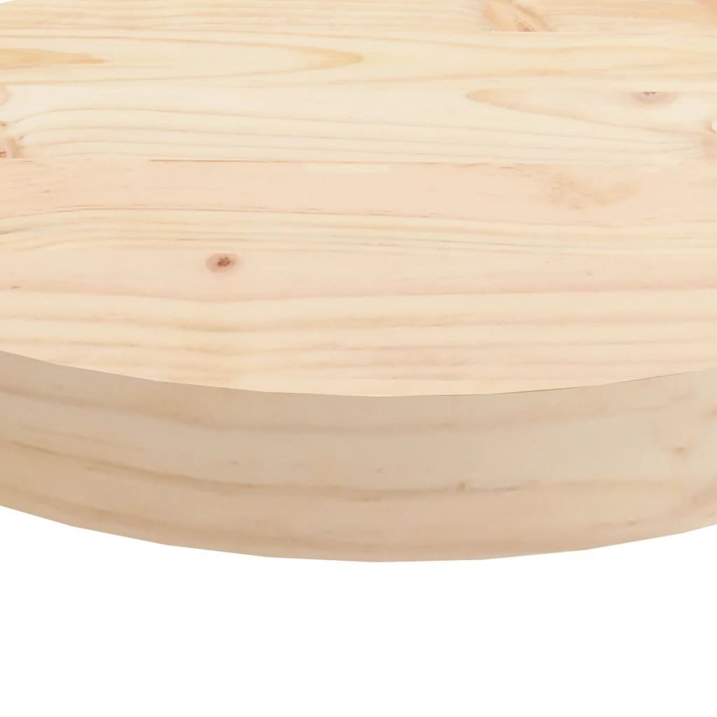 furnicato Tischplatte Rund Ø30x3 cm Kiefer Massivholz