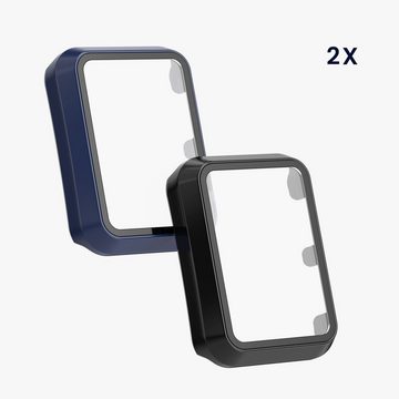 kwmobile Smartwatch-Hülle 2x Hülle für Huawei Watch D, Fullbody Fitnesstracker Glas Cover Case Schutzhülle Set