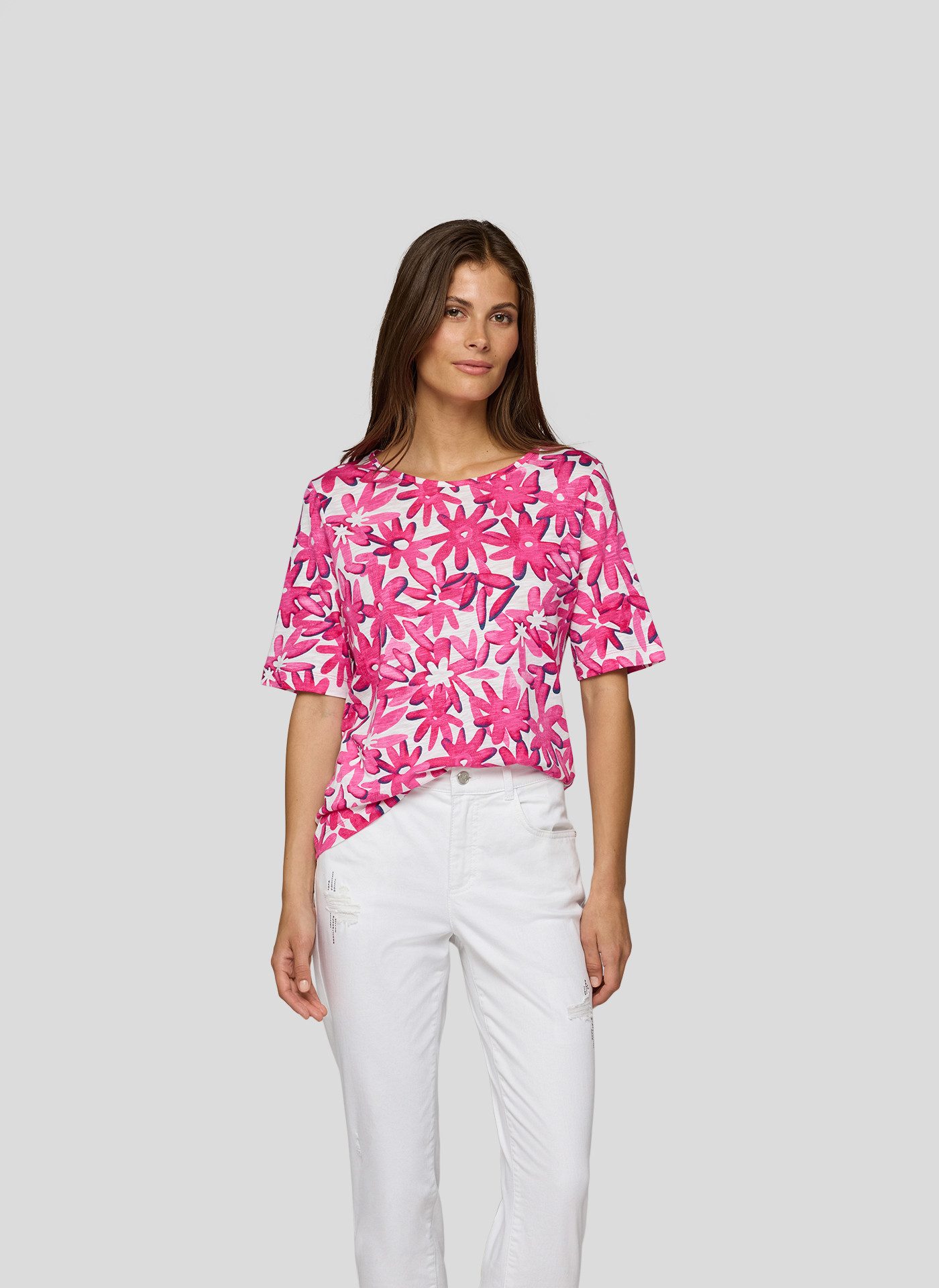 Rabe T-Shirt mit floralem Print günstig online kaufen