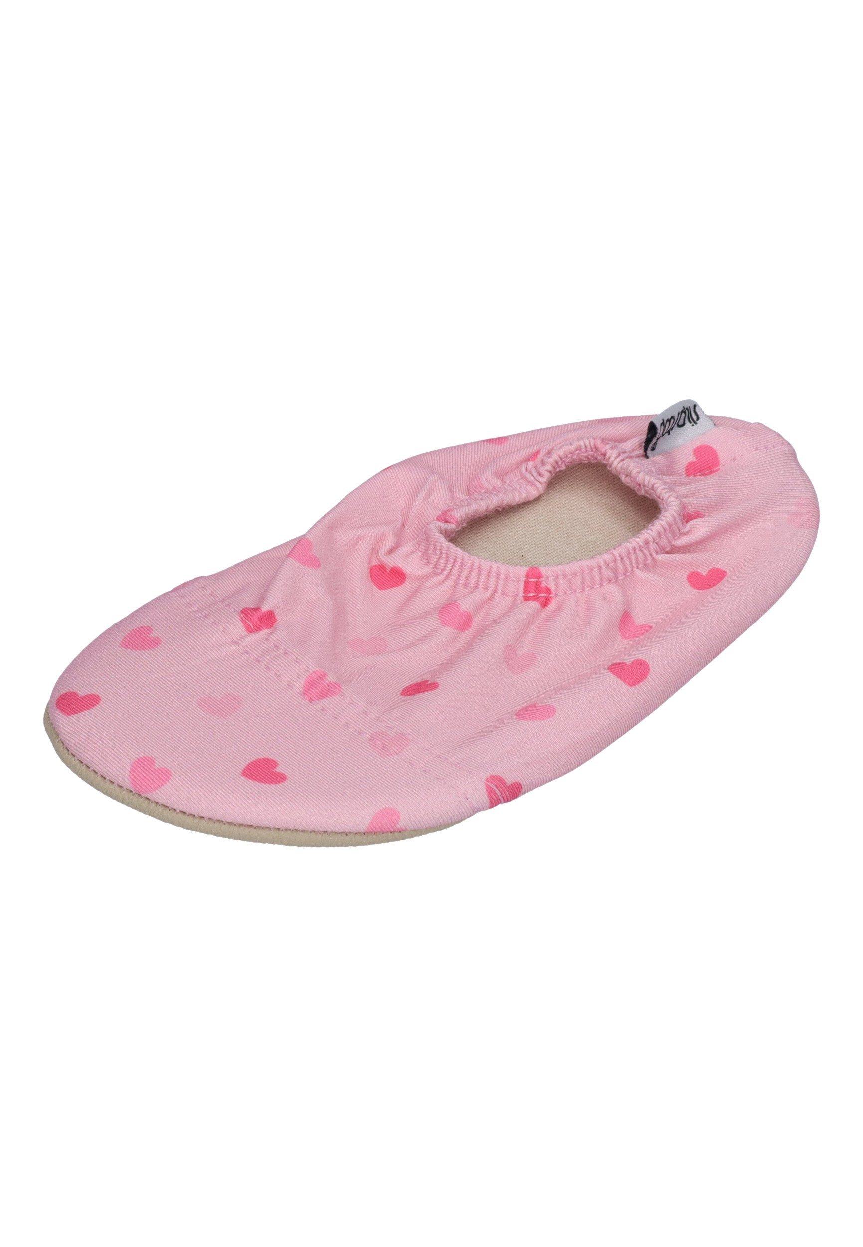 Slipstop Claire Badeschuh Herzen rosa