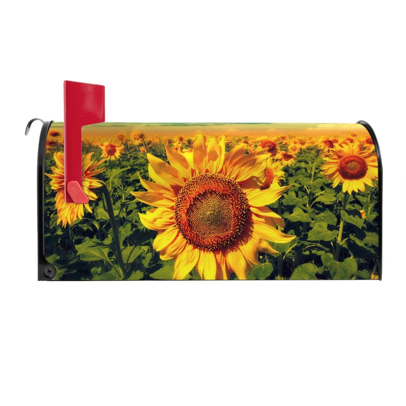 original Sonnenblumen Mailbox cm Briefkasten, 51 aus USA), x Mississippi (Amerikanischer 22 17 Briefkasten schwarz Amerikanischer banjado x