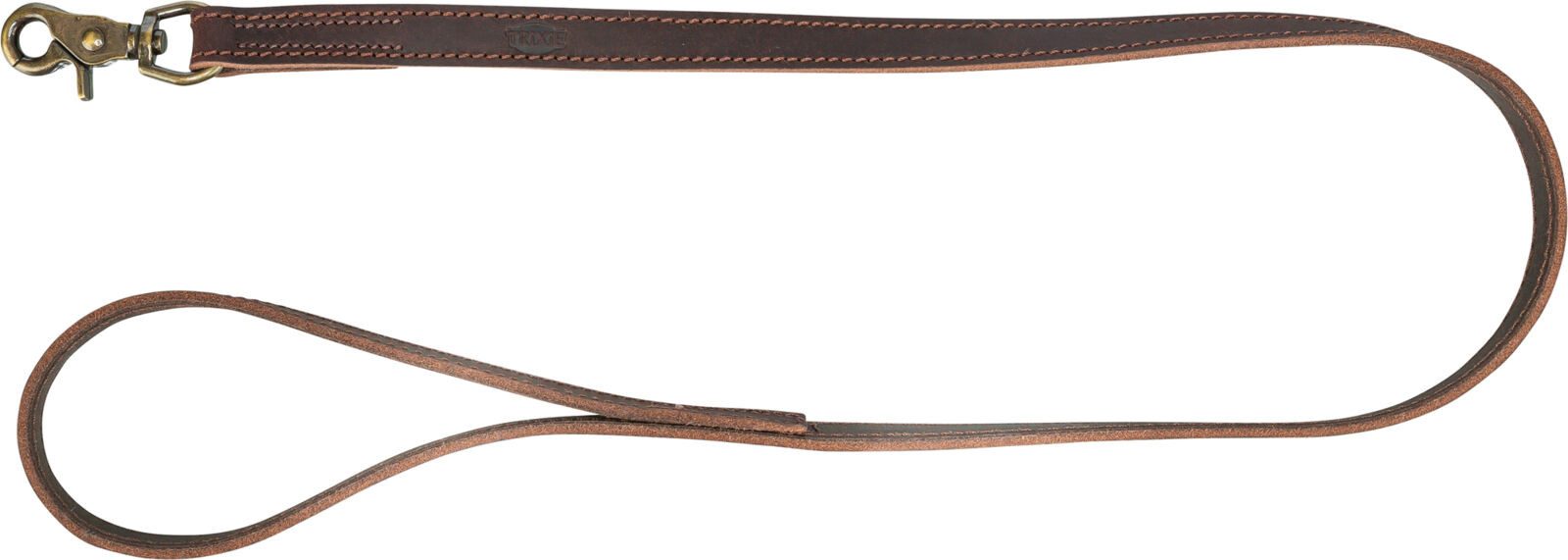 TRIXIE Hundeleine Rustic Fettleder Hundeleine - dunkelbraun - 1,00 m/20 mm, Leder