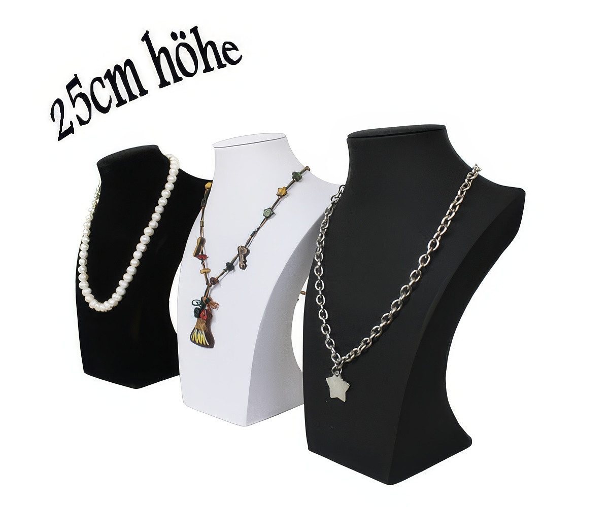Yudu Schmuckständer elegante Schmuckbüste Dekobüste stabil Ausführung H25