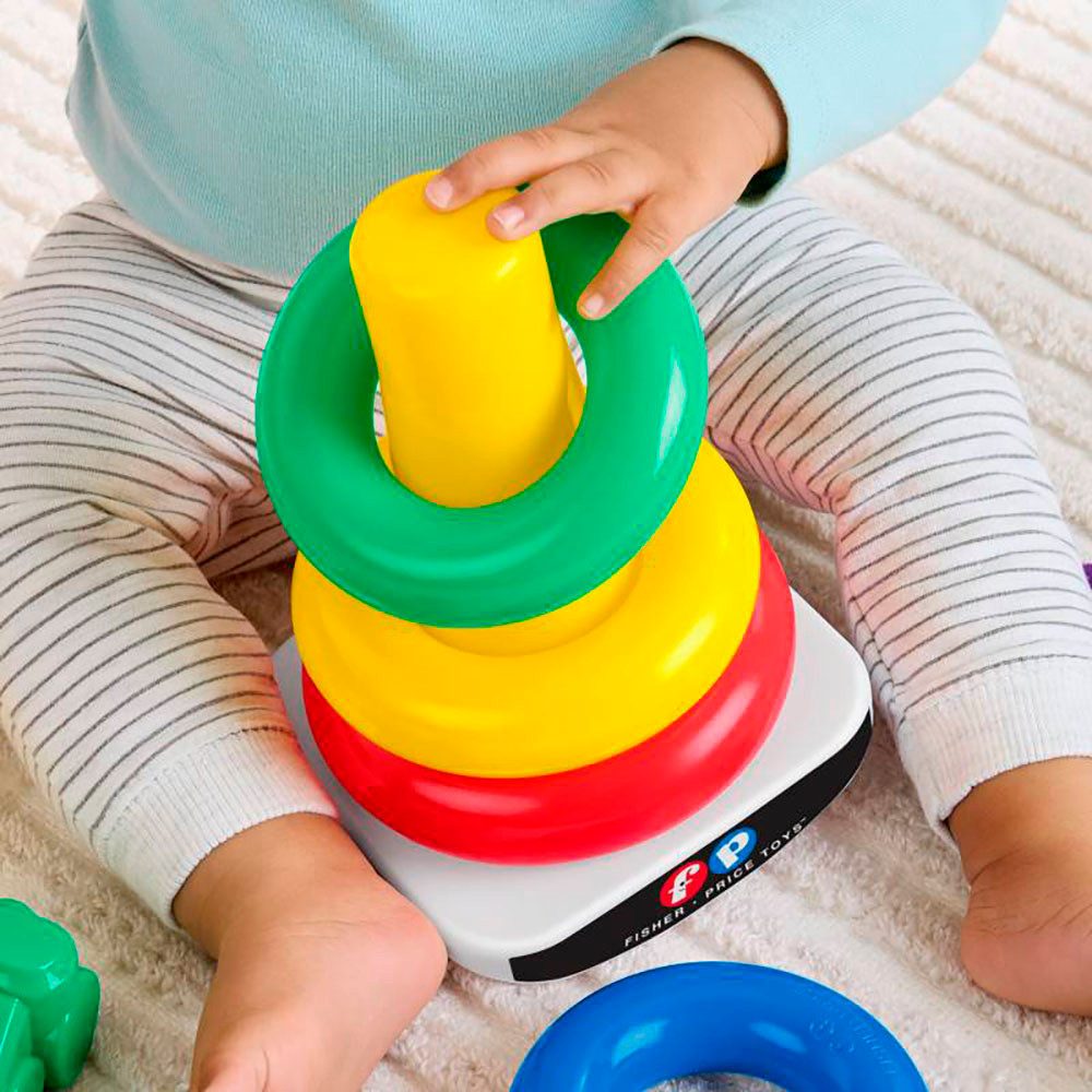 Fisher-Price® Steckspielzeug Farbring-Pyramide und Perlen zum Zusammenstecken