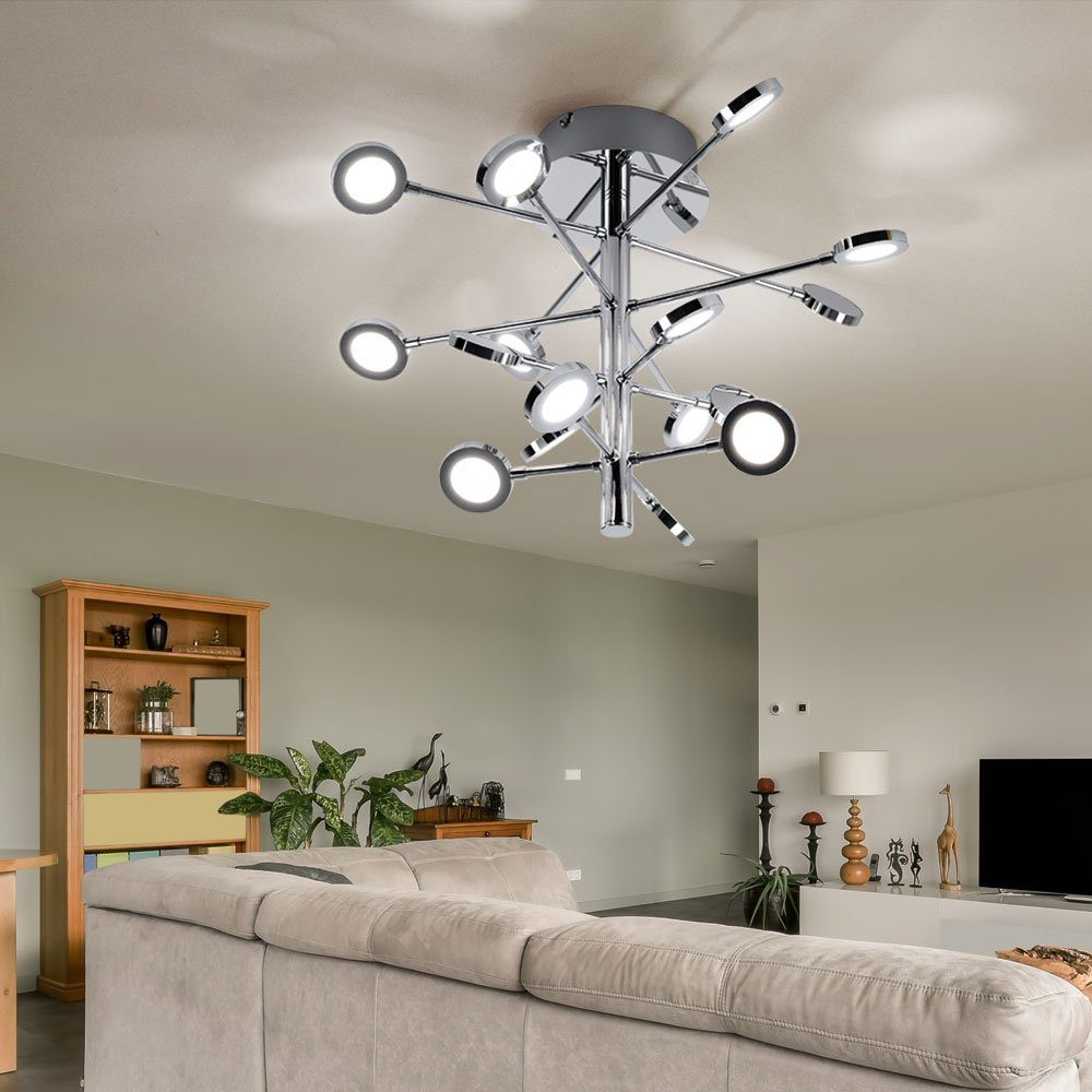 WOFI LED Deckenleuchte fest Deckenleuchte, Warmweiß, verbaut, LED-Leuchtmittel Deckenlampe Spotlampe LED