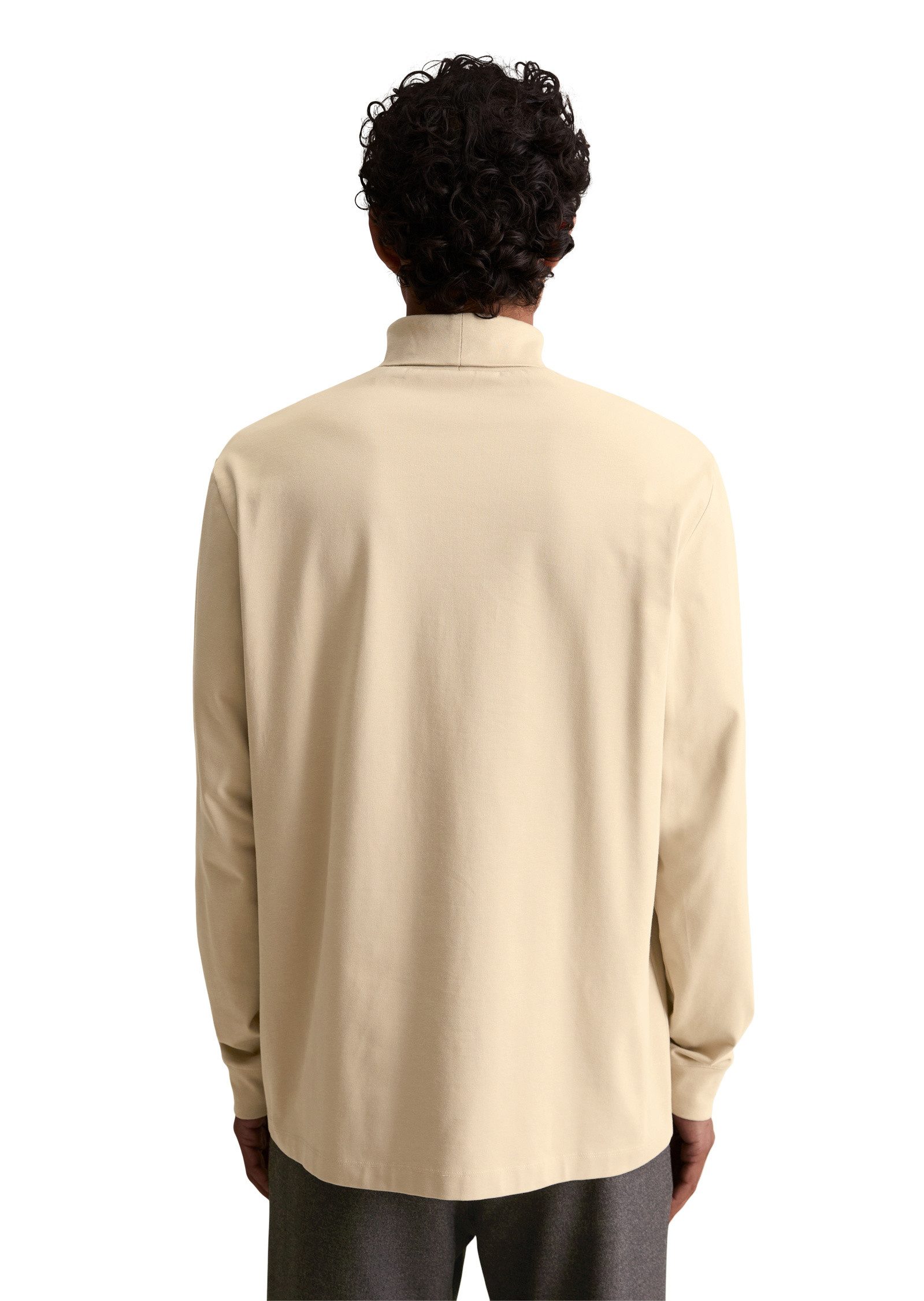 Marc O'Polo DENIM Langarmshirt aus mittelschwerem Bio-Baumwoll-Jersey