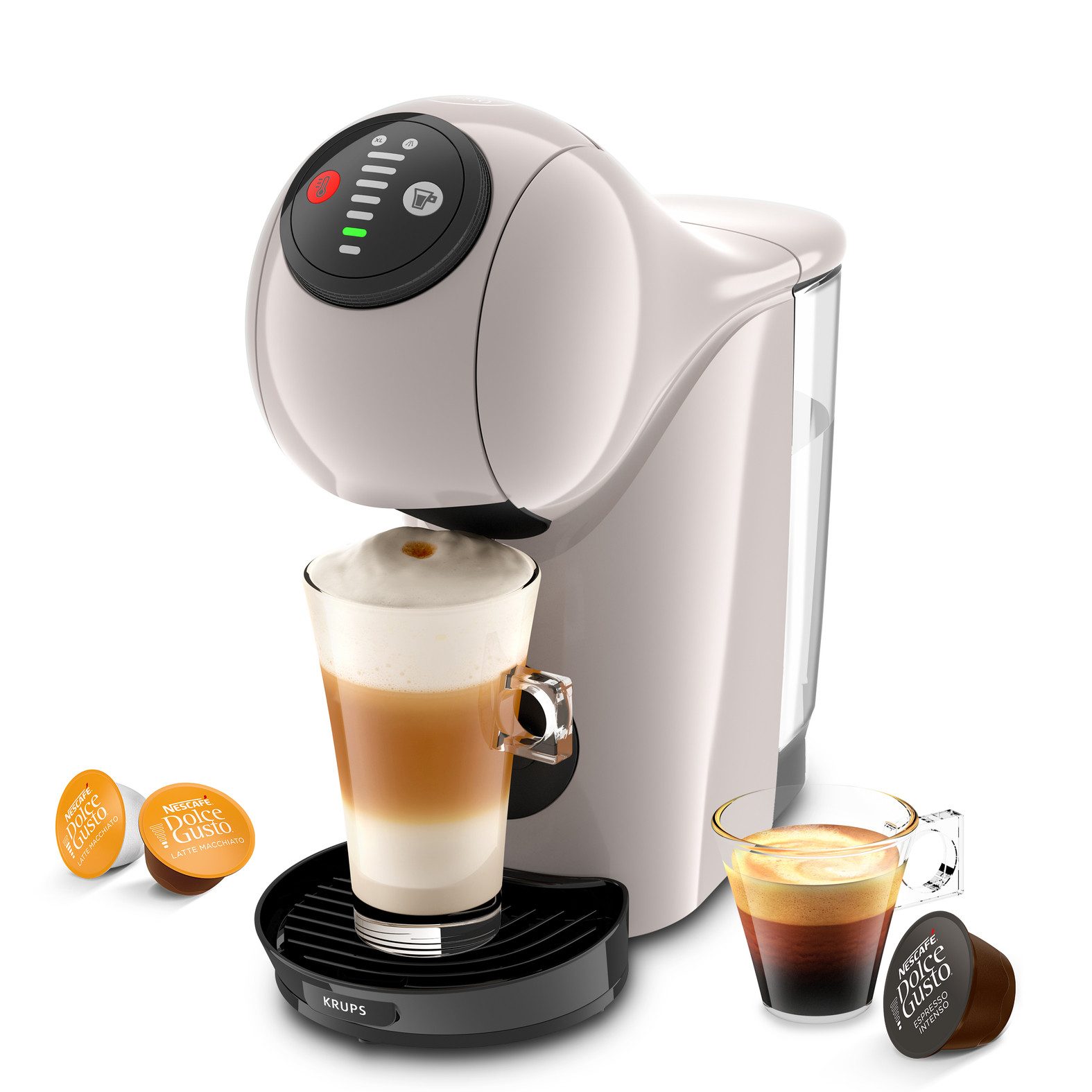 NESCAFÉ® Dolce Gusto® Kapselmaschine KP243A Genio S, Multigetränke-Kapselmaschine, kompakt, Hochdruck, LED-Kontrollrädchen