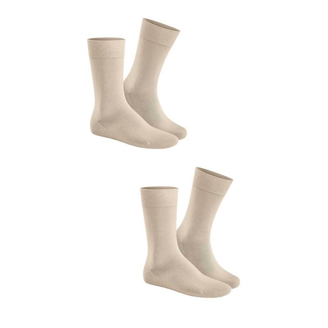 Hudson Basicsocken ONLY 2-PACK (2-Paar) Klassische Herren Socken im Doppelpack Sisal 0783