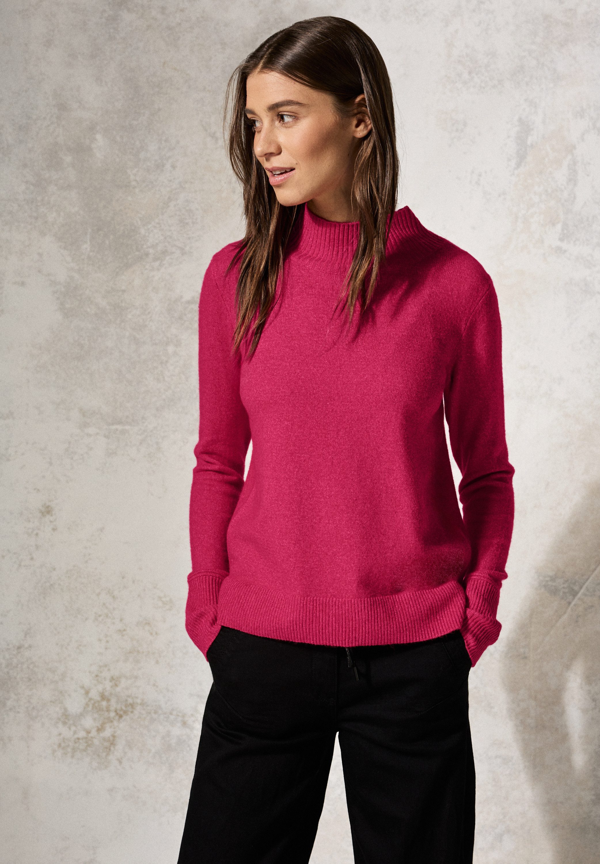 CECIL Strickpullover im soften Baumwoll-Mix günstig online kaufen
