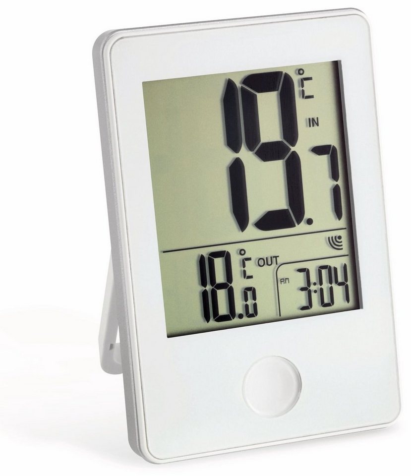 Tfa Badethermometer TFA Funk-Thermometer Pop 30.3051.02, weiß, Innen-/  Außentemperatur