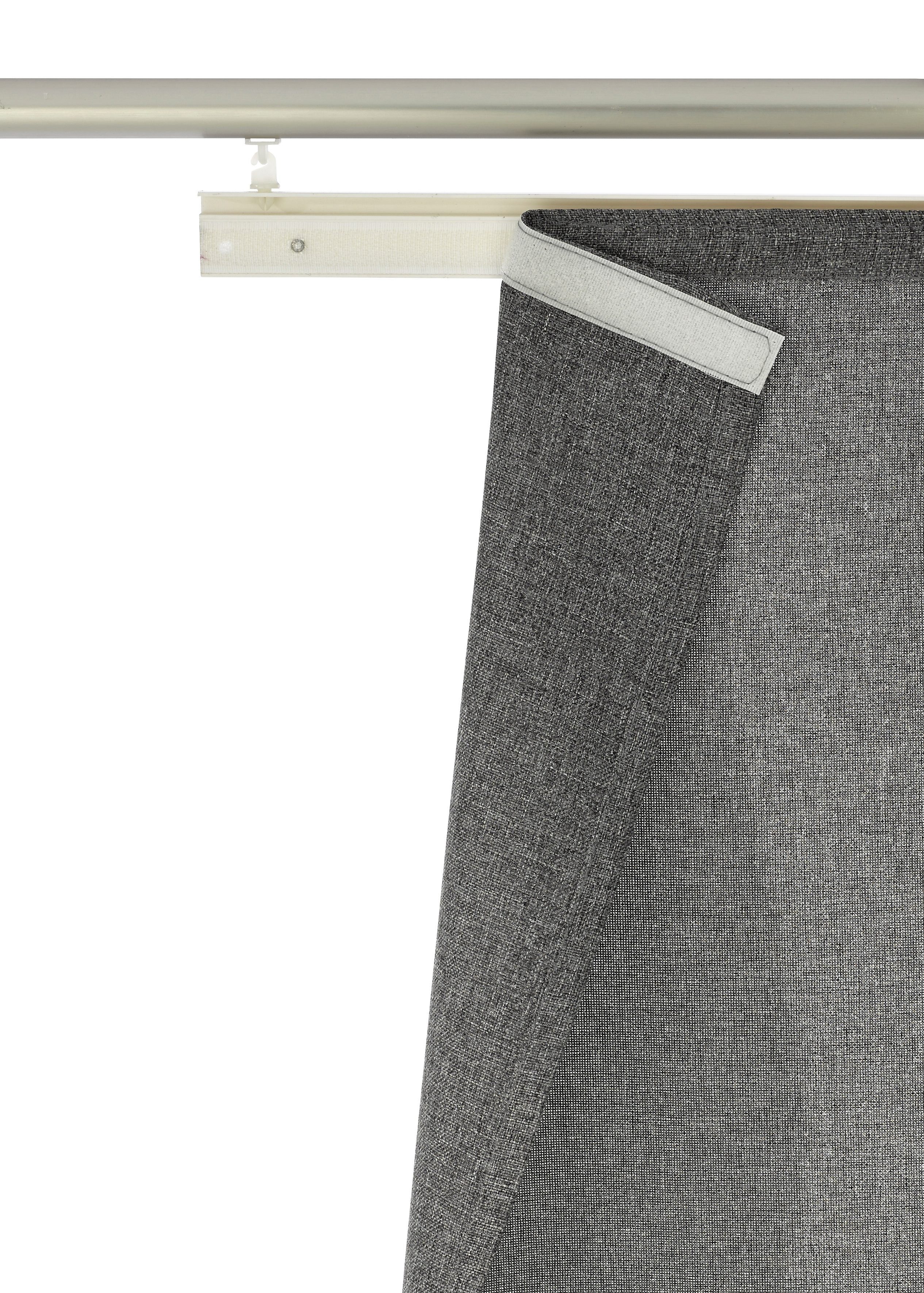 ELBERSDRUCKE Schiebegardine LINO (1 St), Klettband, blickdicht