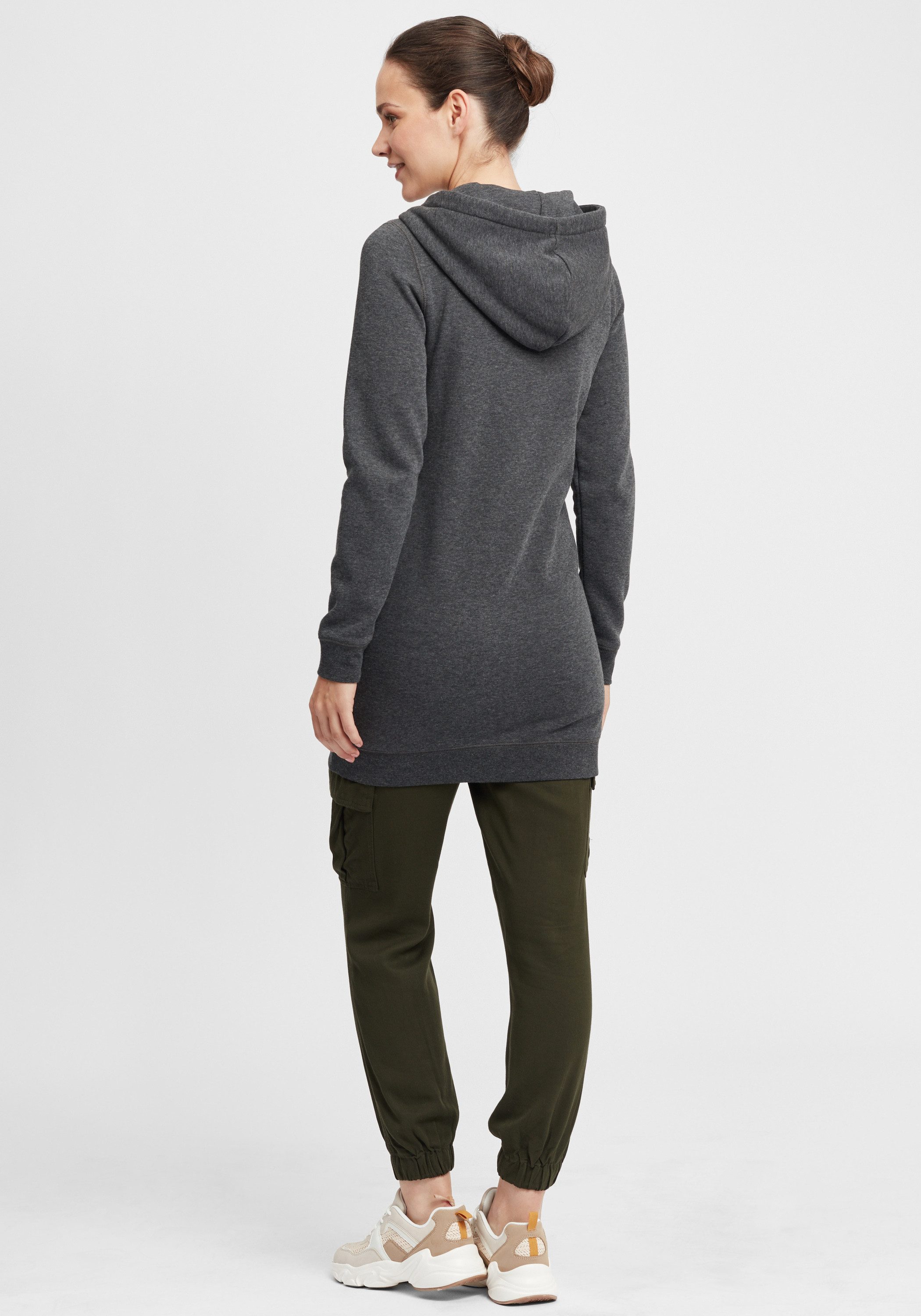 OXMO Kapuzensweatjacke OXOlinda Kapuzenpullover mit weicher Fleece-Innenseite – Bild 3 von 5