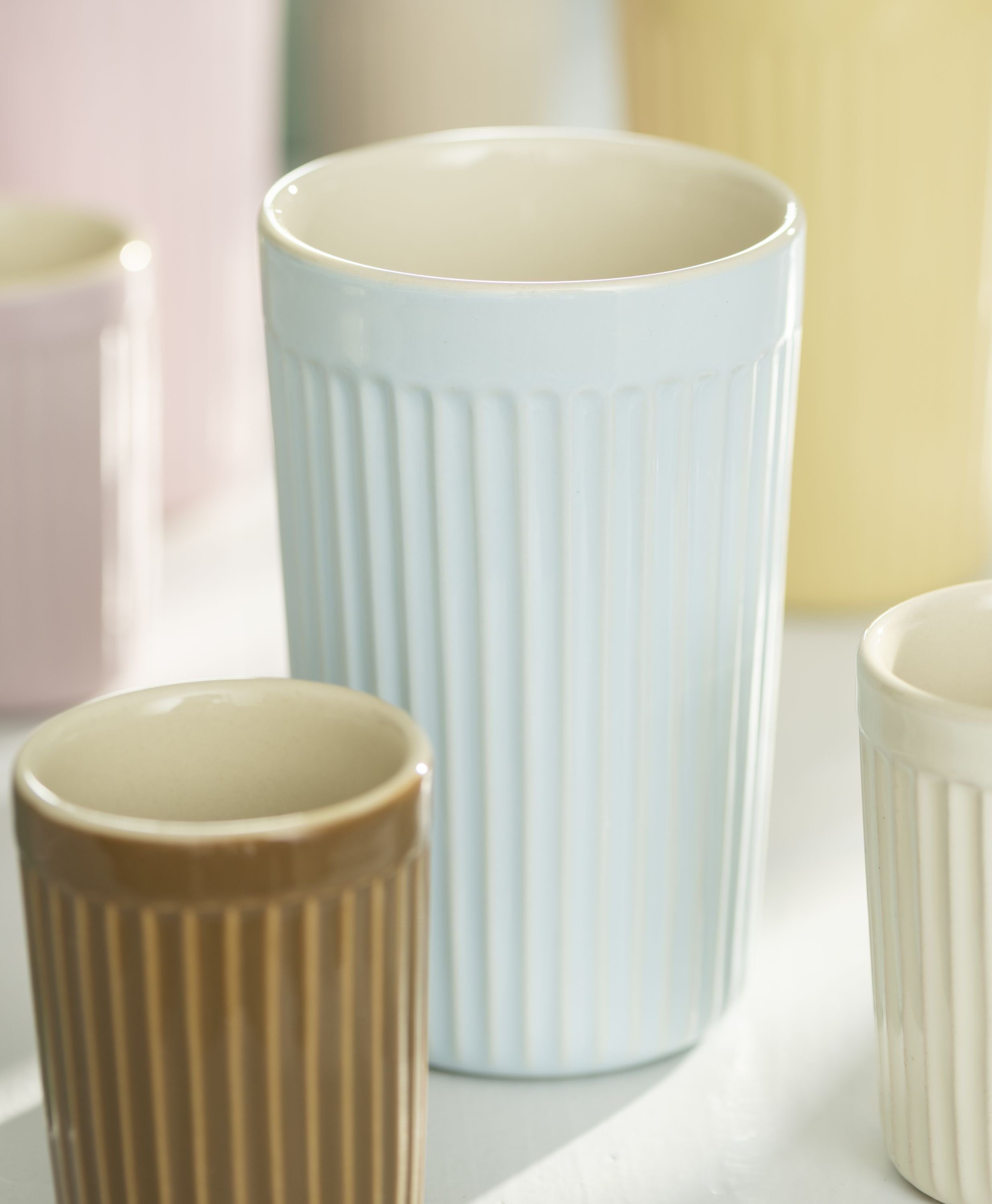 Ib Laursen Becher Farbauswahl - Ib Laursen Cafe Latte Becher Mynte 375ml 2030 Farbe:, Keramik