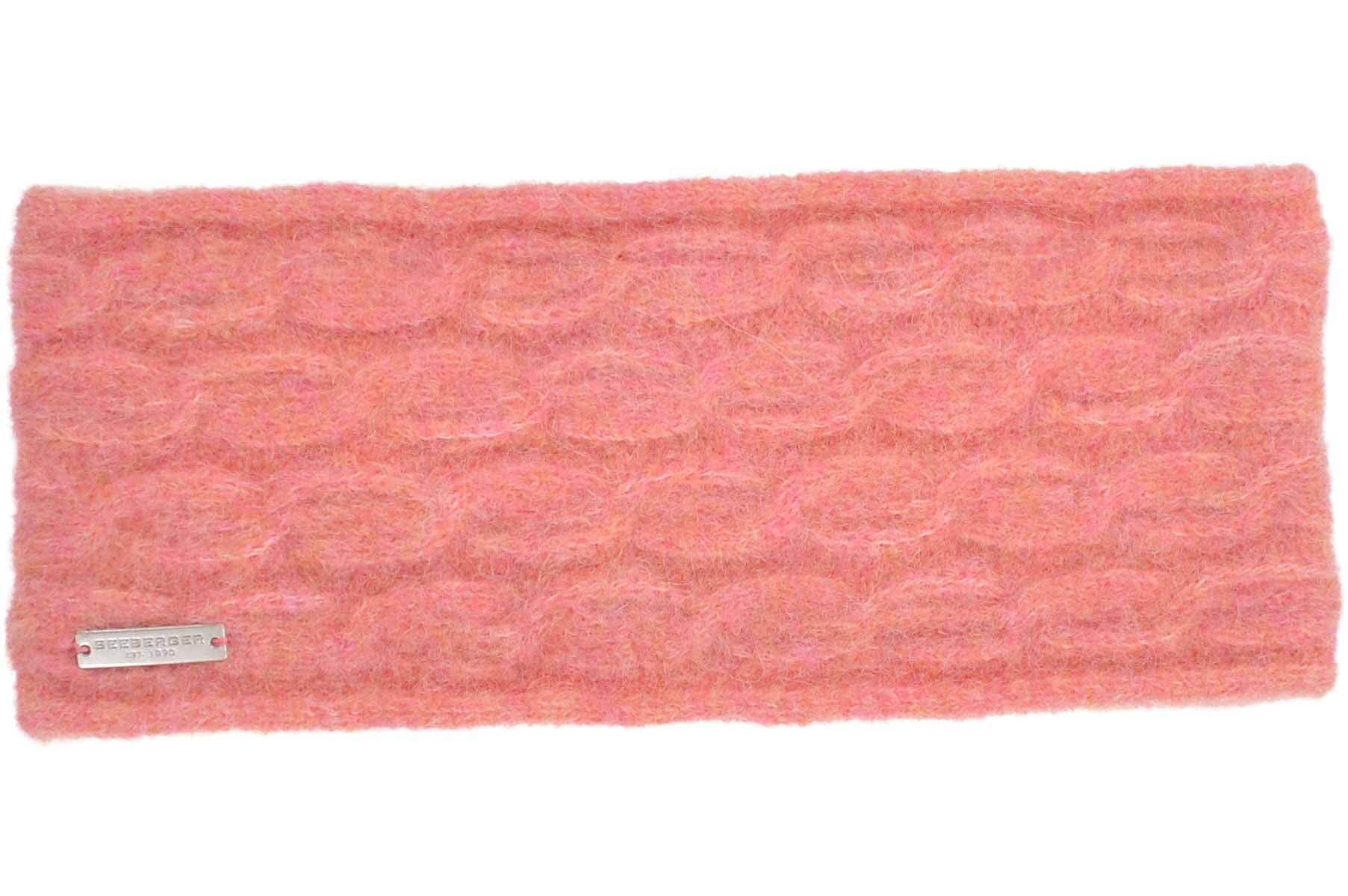 Stirnband Stirnband Seeberger 19106-0 Zopfmuster Strick Alpakamix sandel in