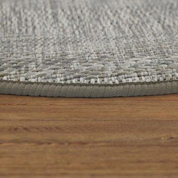 Teppich Malmedy 490, Paco Home, rund, Höhe: 4 mm, Flachgewebe, melierte Sisal-Optik, In- und Outdoor geeignet