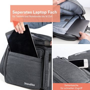 Skandika Rucksack Levande 20 Liter, Urban Style Design Rucksack Daypack Messenger Bag